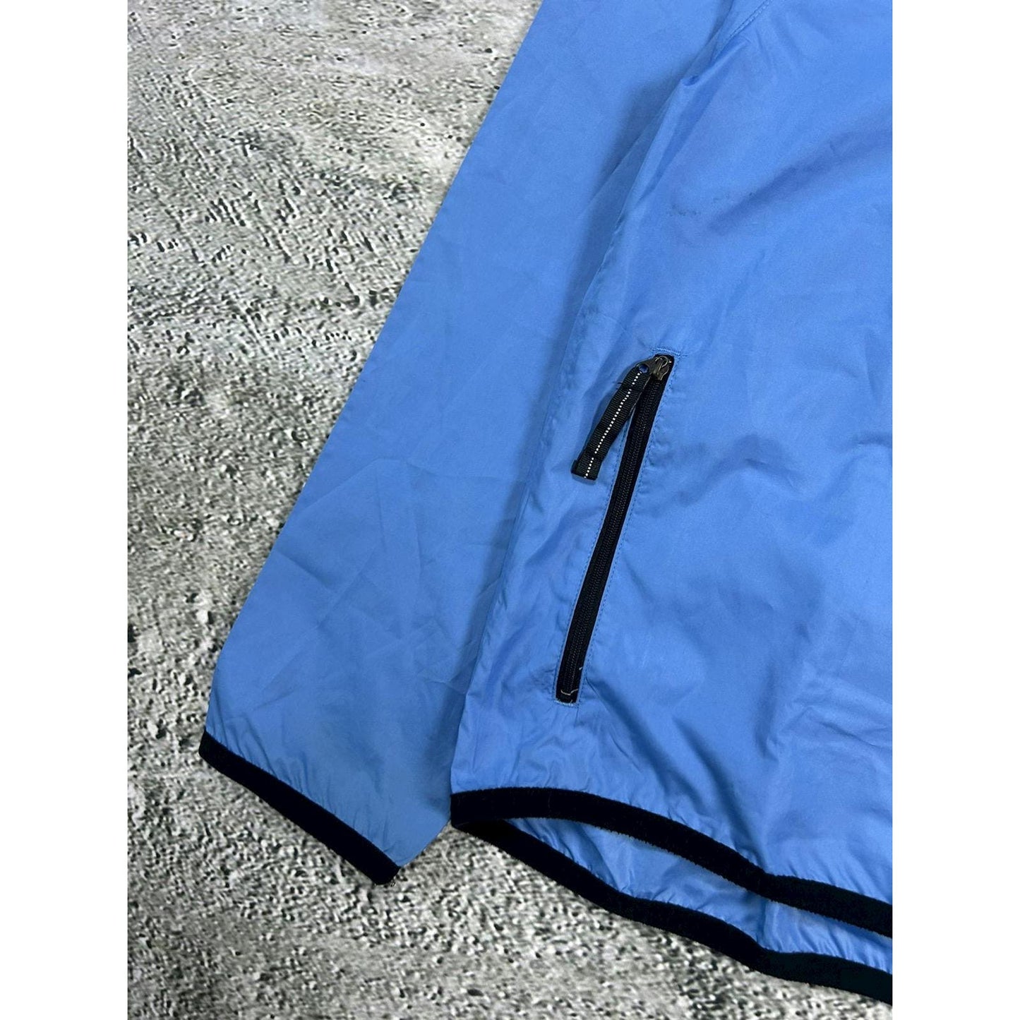 Nike track jacket nylon baby blue vintage Y2K halfzip