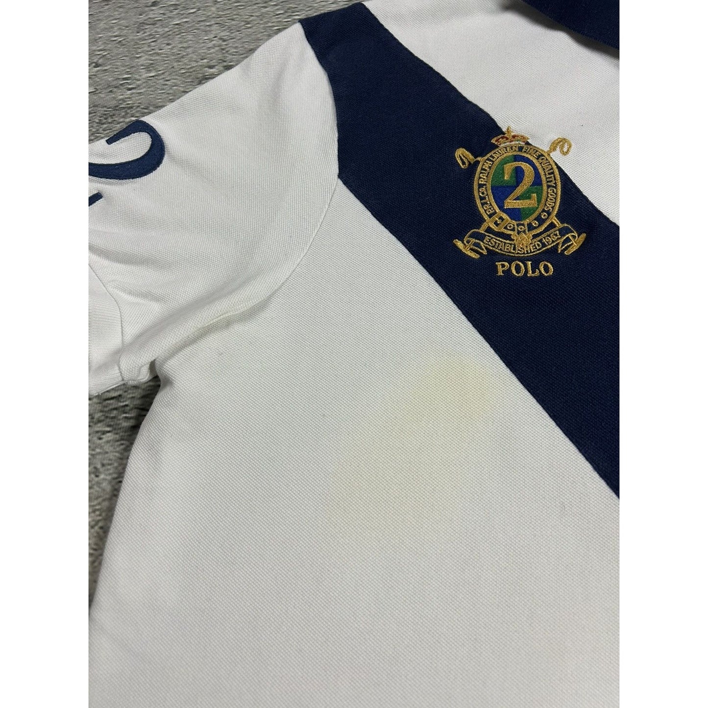 Chief Keef Polo Ralph Lauren vintage big pony white navy