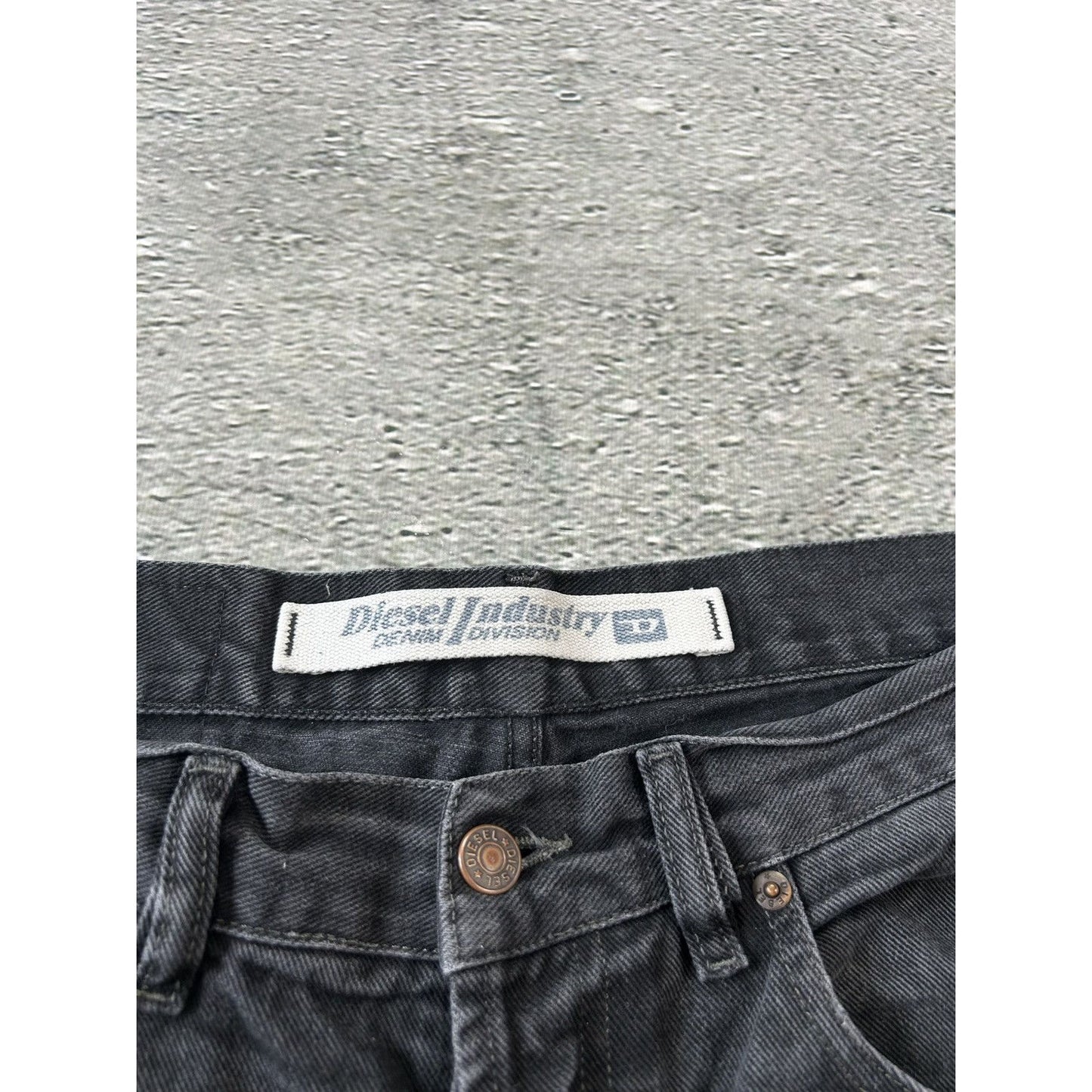 Diesel jeans vintage black straight Y2K