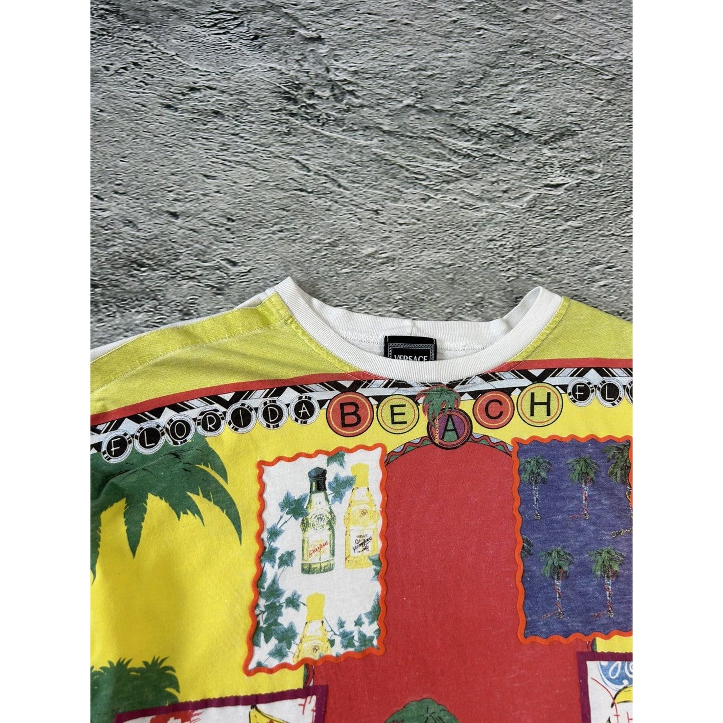 Versace Miami Florida Beach vintage T-shirt fullprint