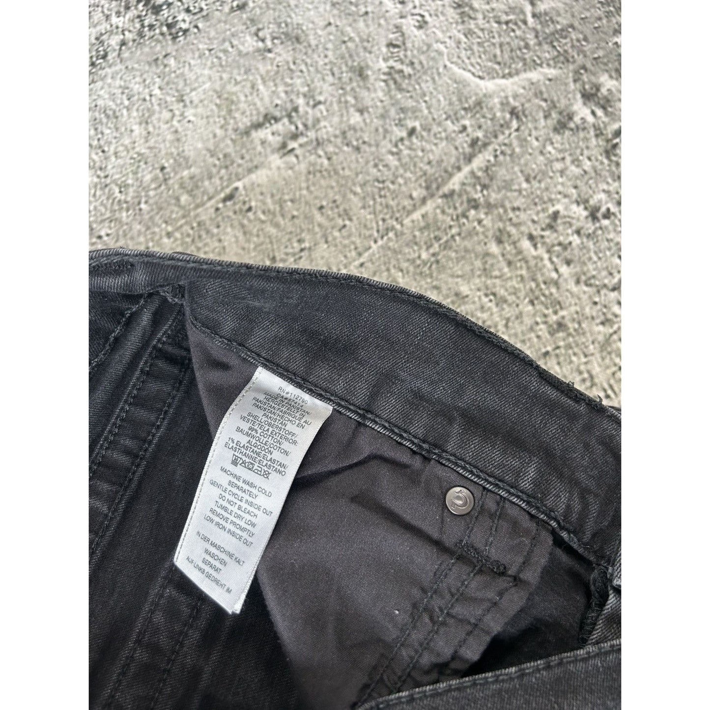True Religion vintage black jeans denim pants Y2K Ricky