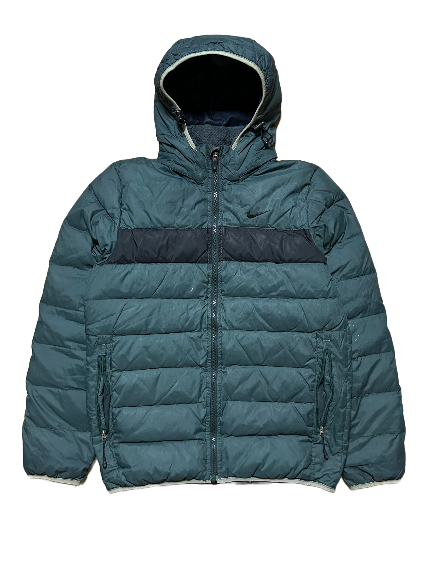 Nike vintage green puffer jacket small swoosh