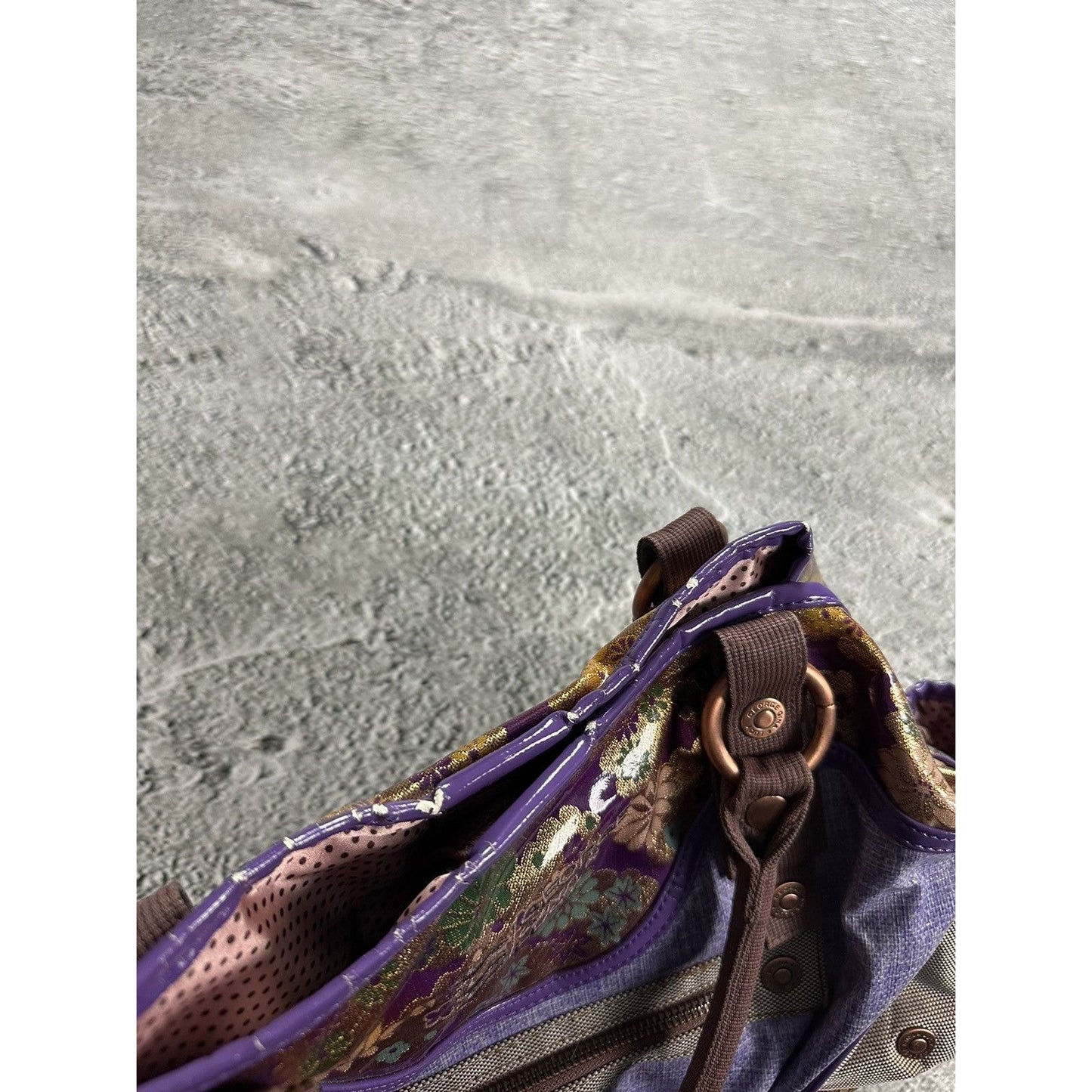 George Gina & Lucy bag Y2K vintage bagavan floral purple