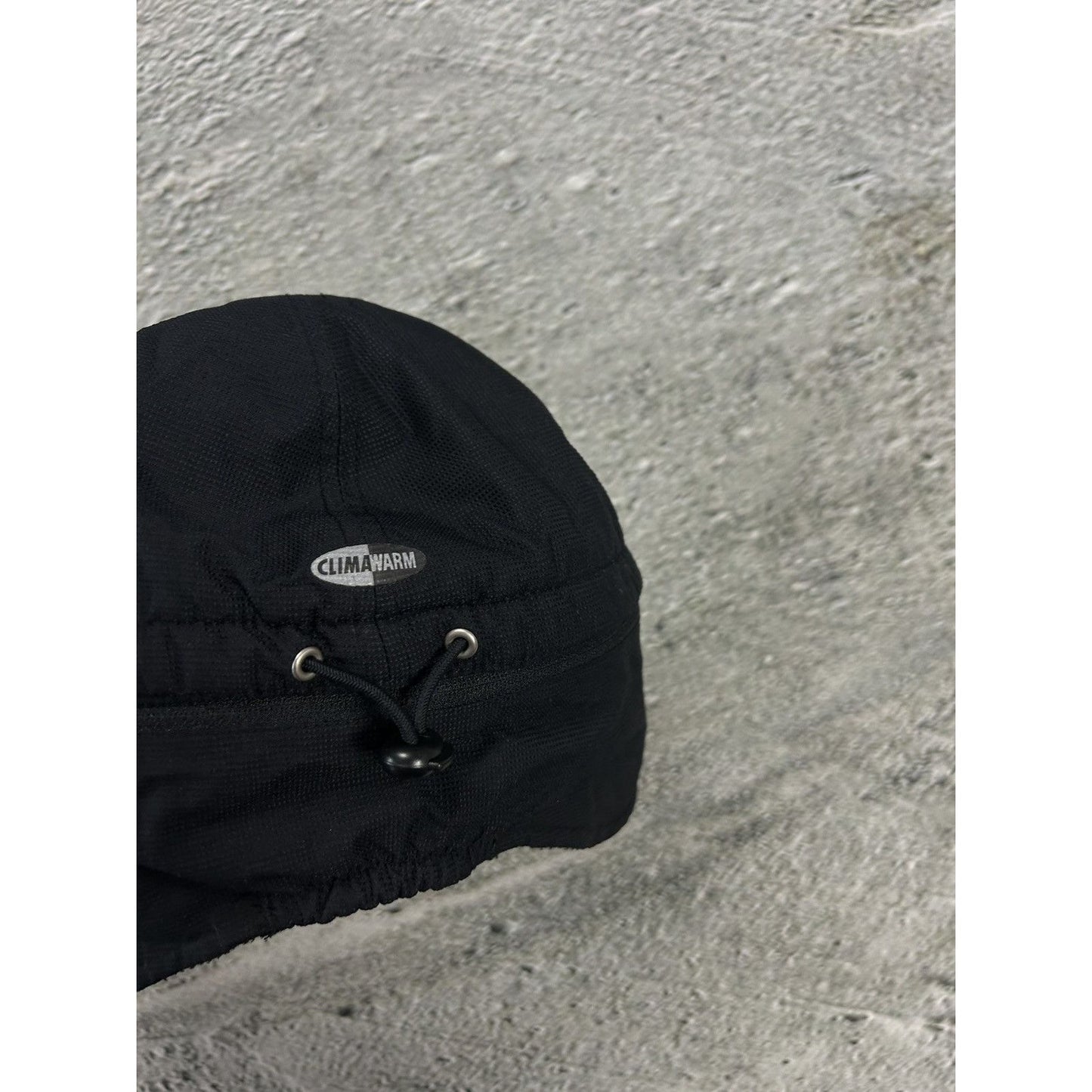 Adidas vintage trooper hat ushanka navy black Y2K cap