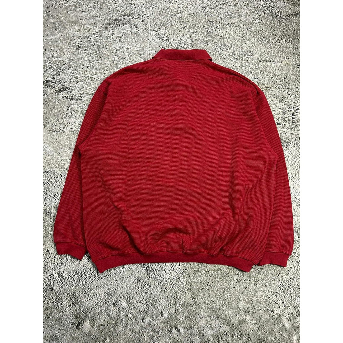 YSL red sweatshirt polo vintage Yves Saint Laurent 90s
