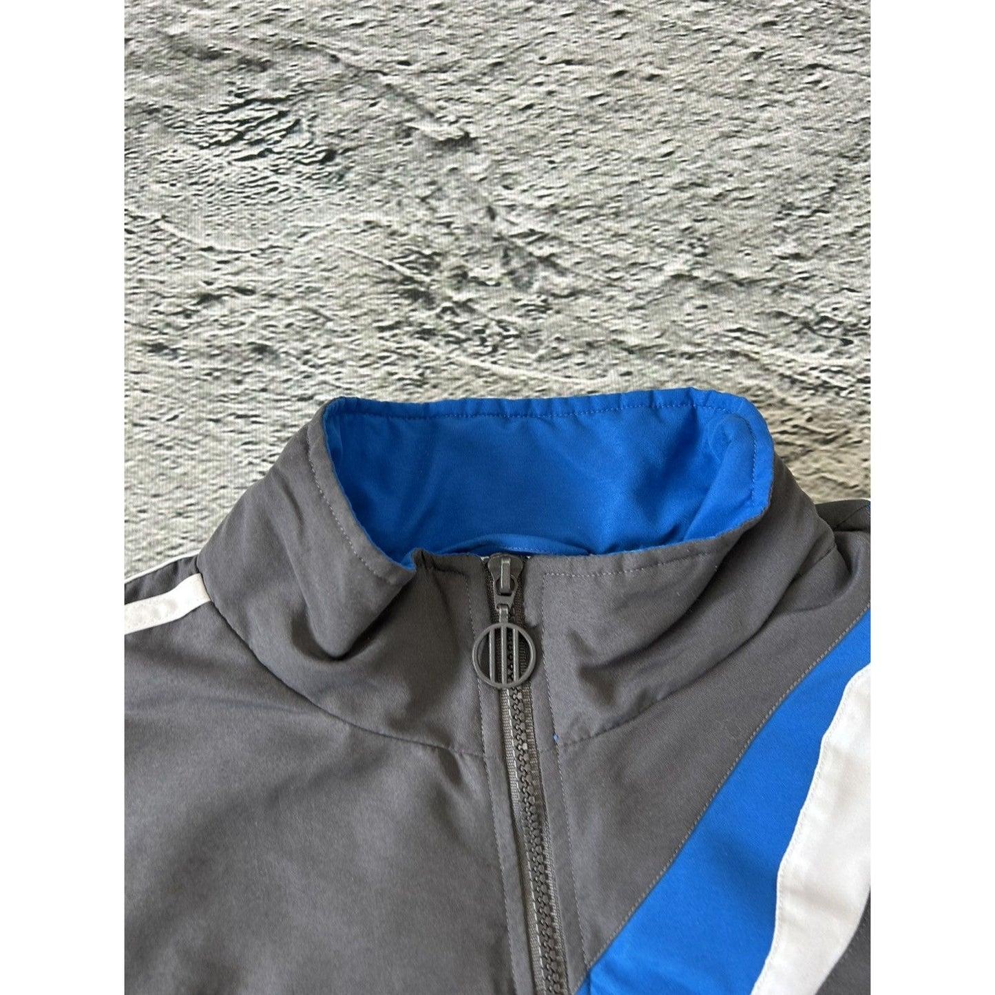 Adidas track suit vintage grey nylon track pants drill