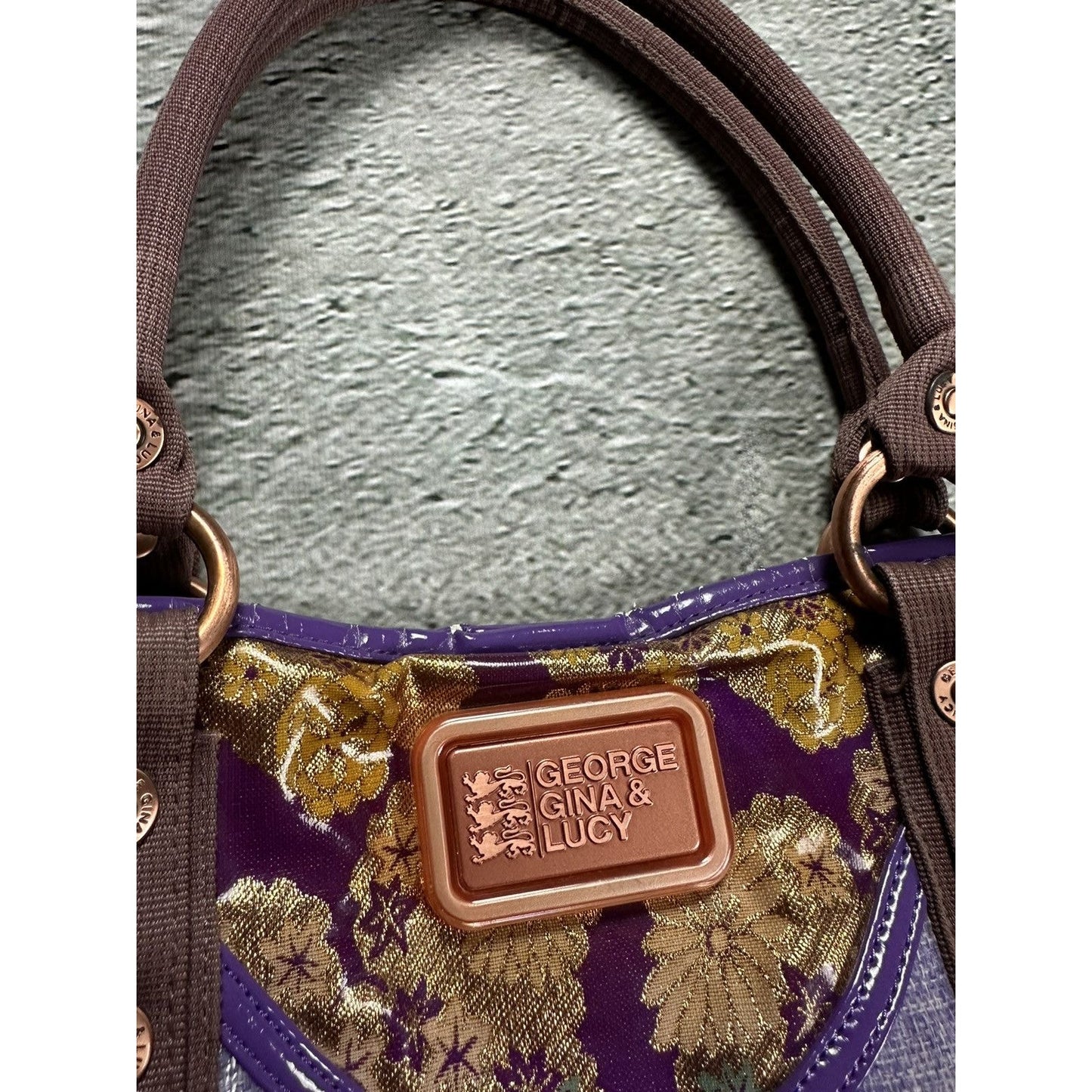 George Gina & Lucy bag Y2K vintage bagavan floral purple