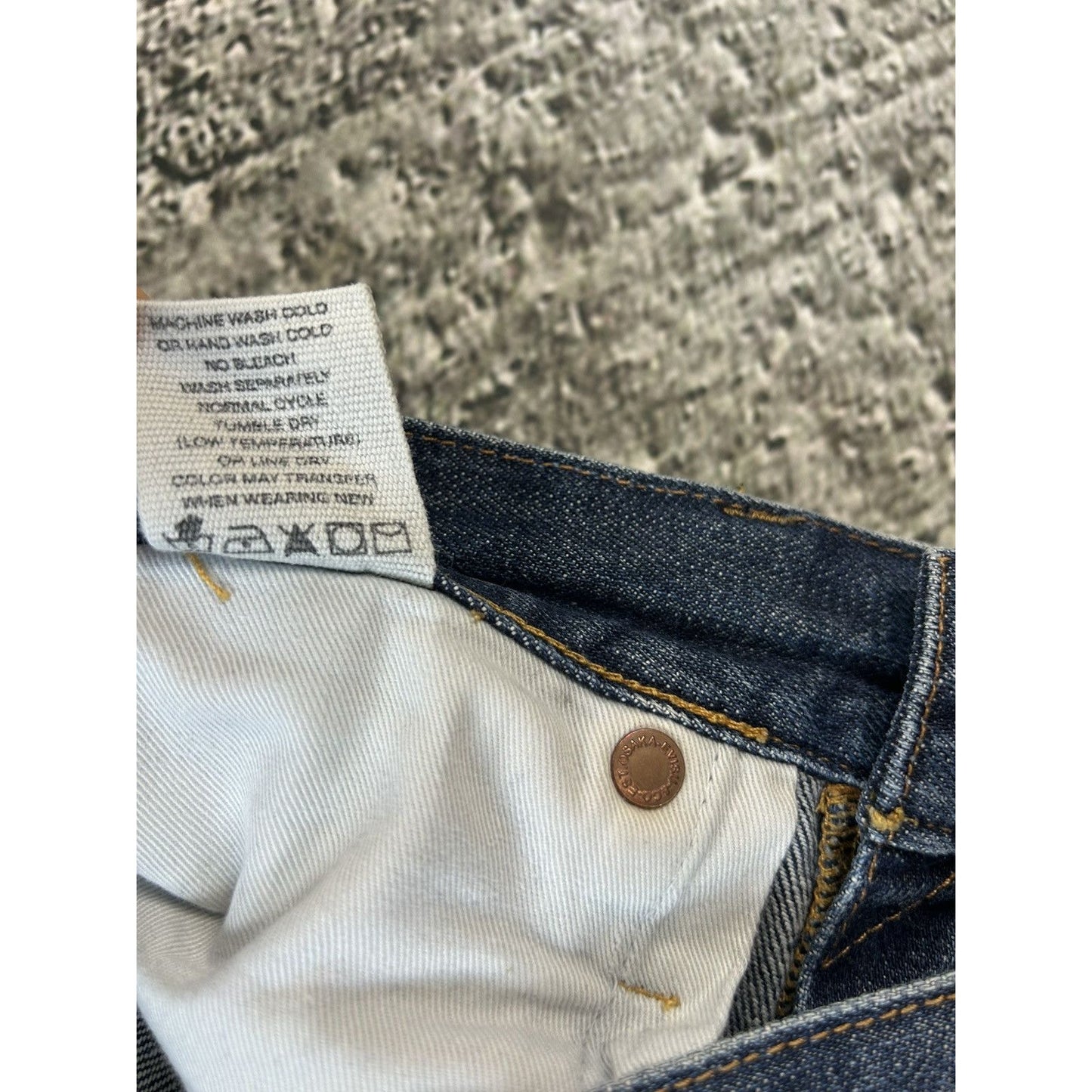 Evisu jeans vintage seagull logo denim pants blue Genes