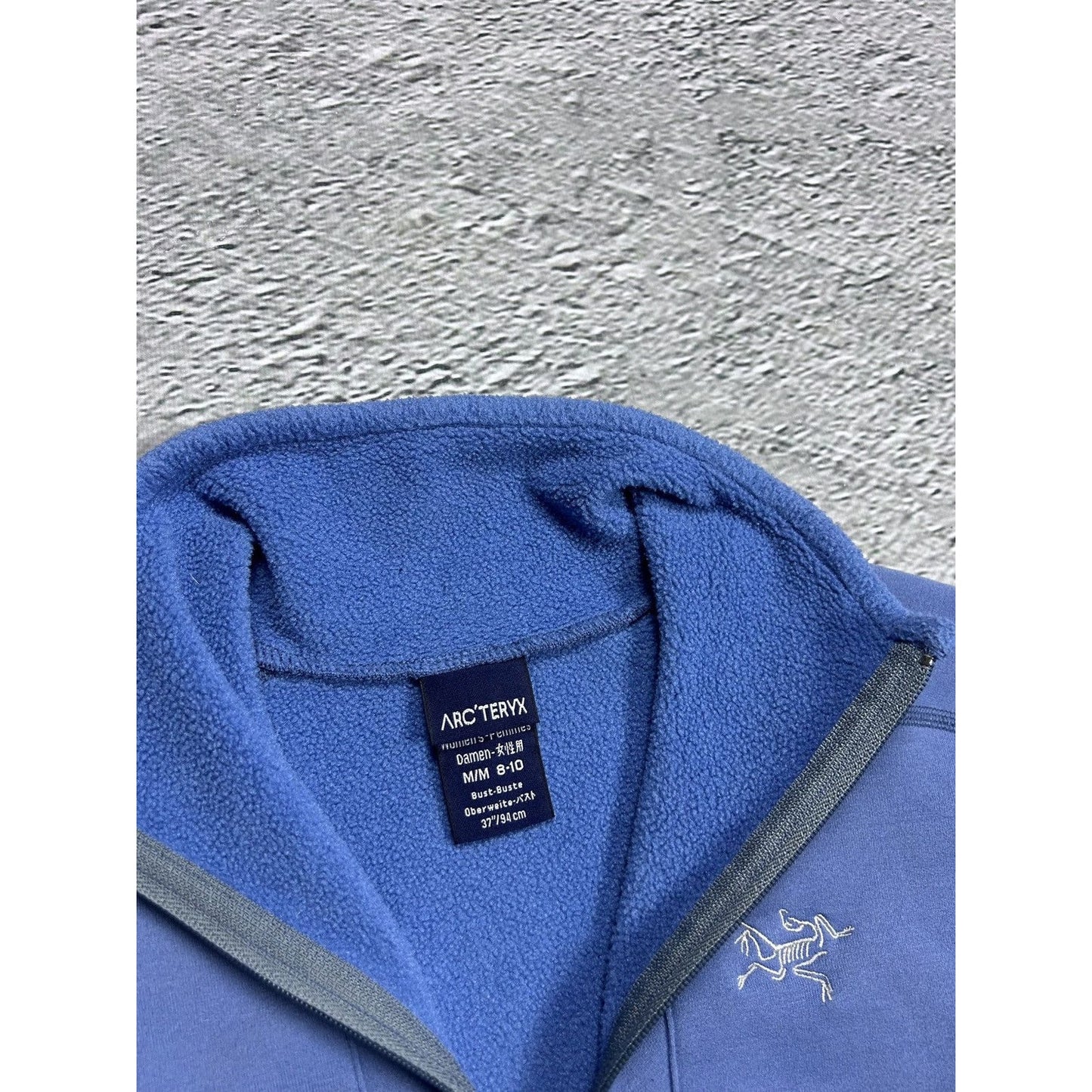 Arc’teryx fleece halfzip sweatshirt blue