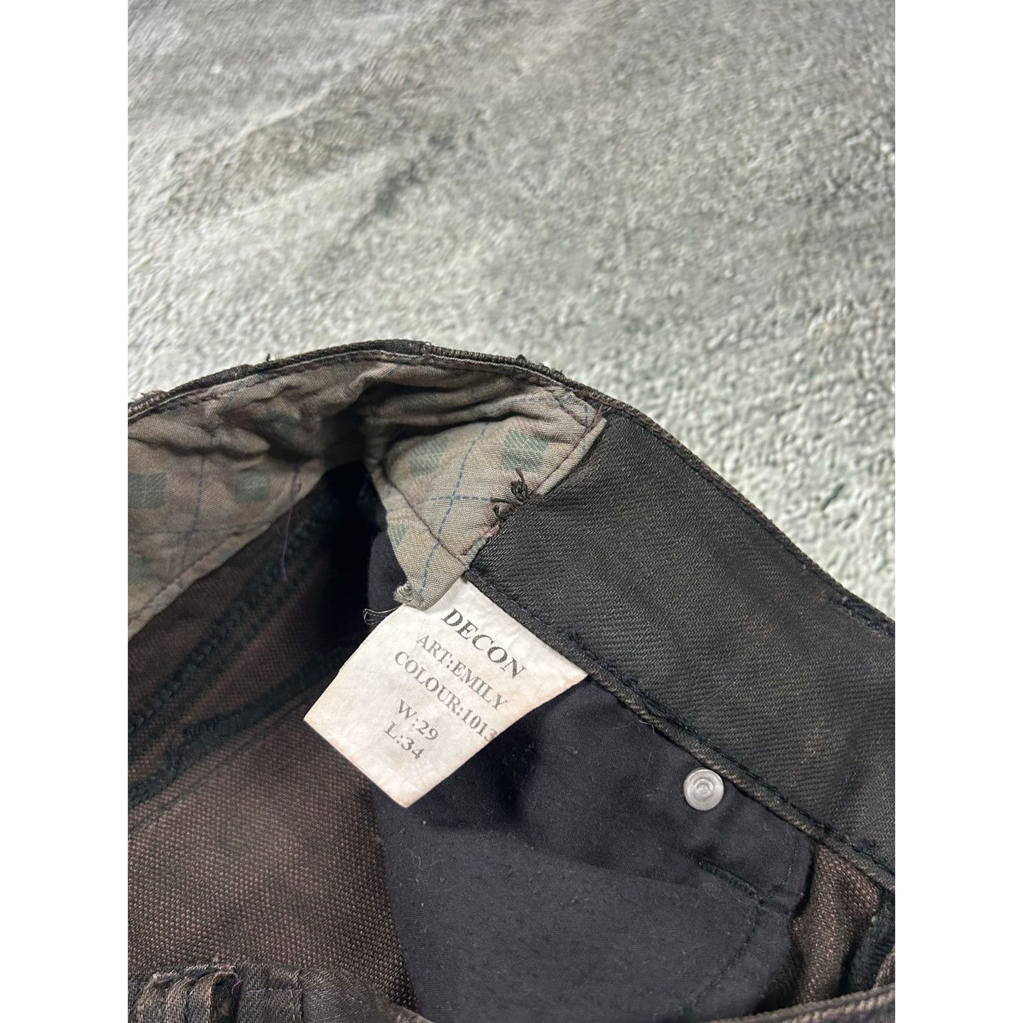 Y2K jeans flared brown cargo