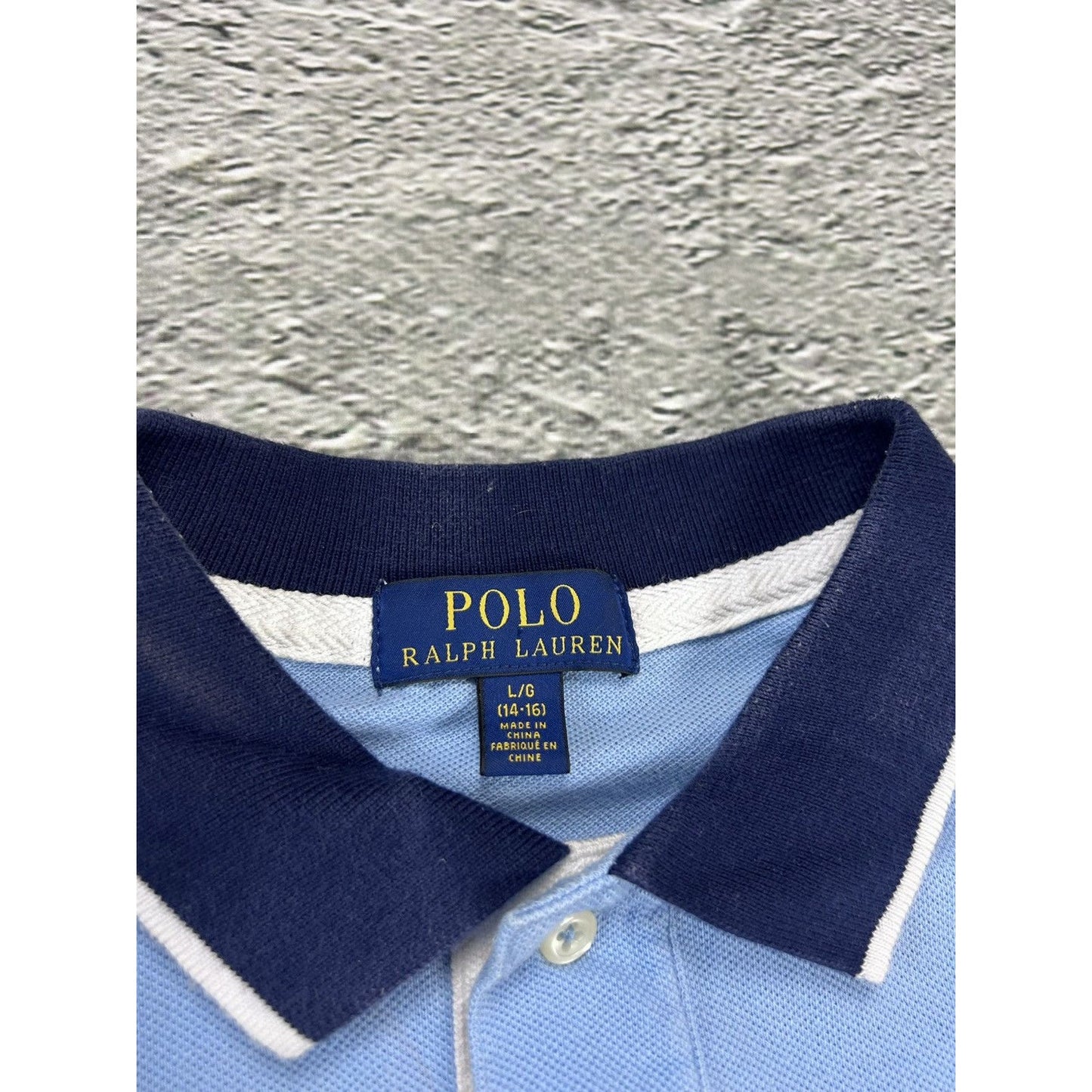 Chief Keef Polo Ralph Lauren T-shirt vintage baby blue navy
