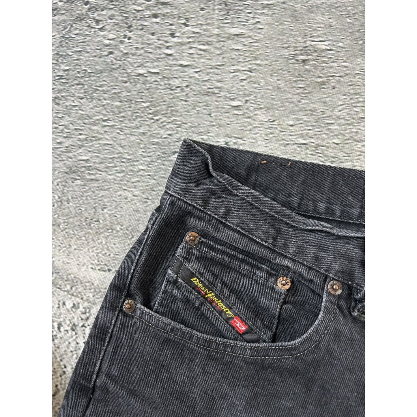 Diesel jeans vintage black straight Y2K