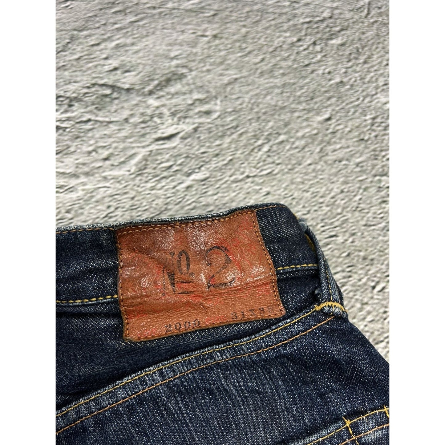 Evisu jeans daicock big logo white selvedge denim Yamane