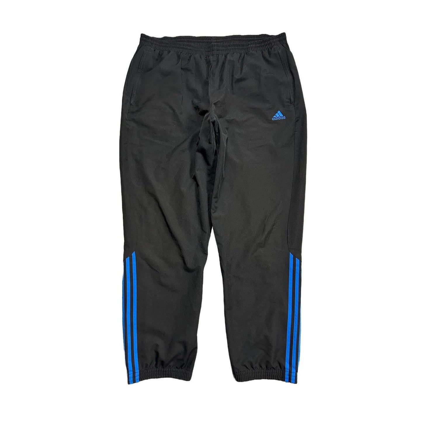 Adidas vintage black blue track pants small logo 2000s