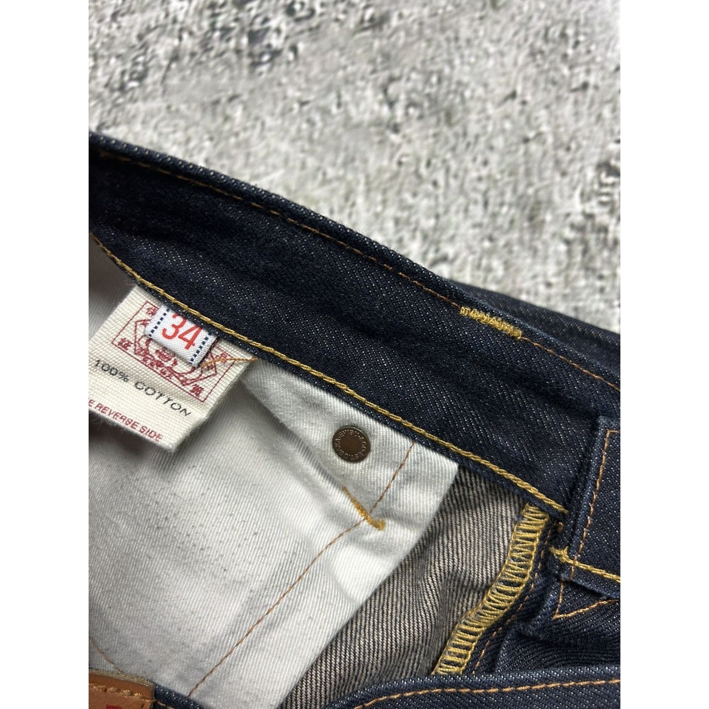 Evisu multipocket jeans multicolor vintage selvedge denim