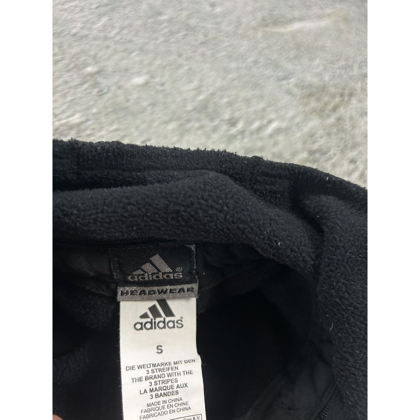 Adidas vintage trooper hat ushanka navy black Y2K cap