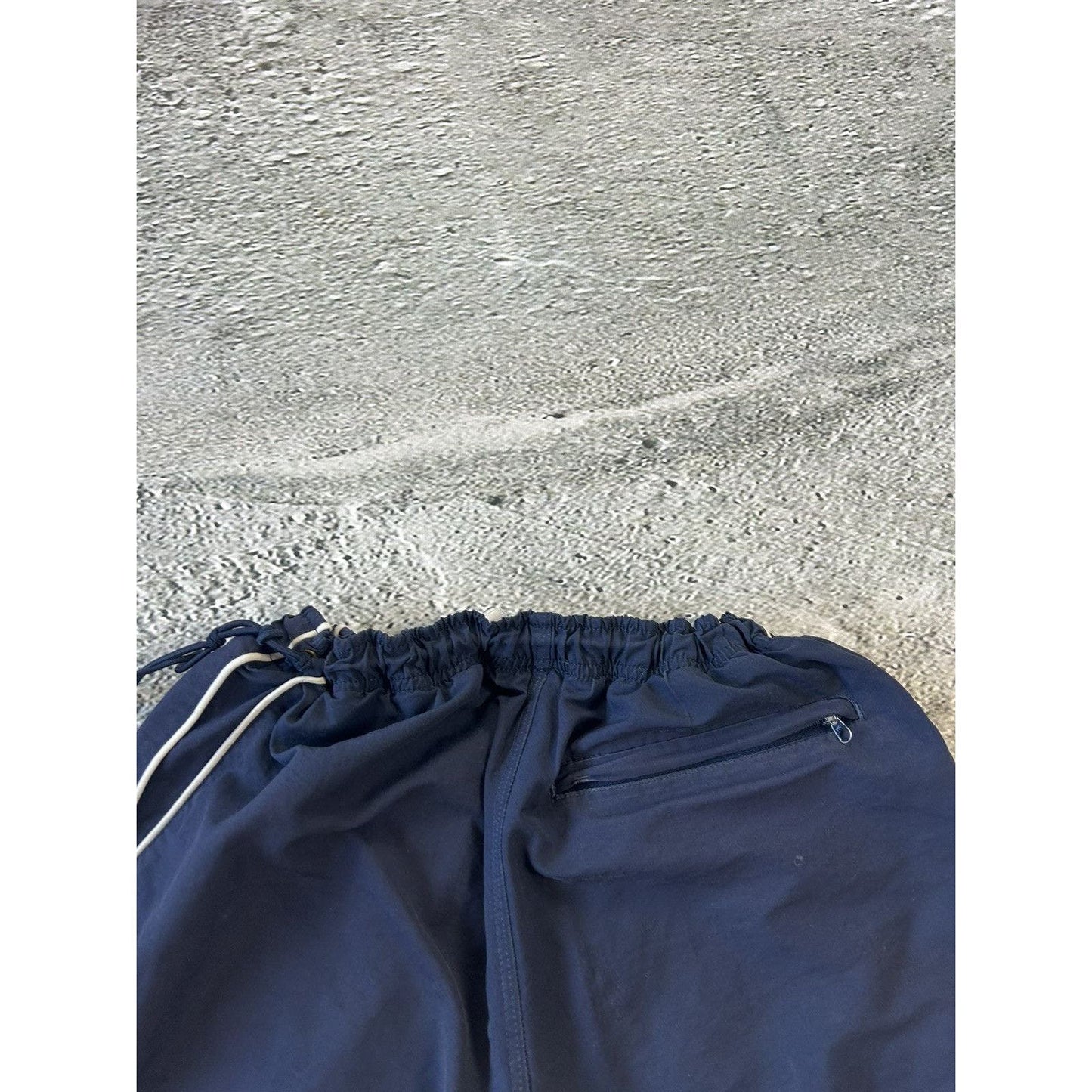 Nike vintage navy nylon track pants drill parachute y2k