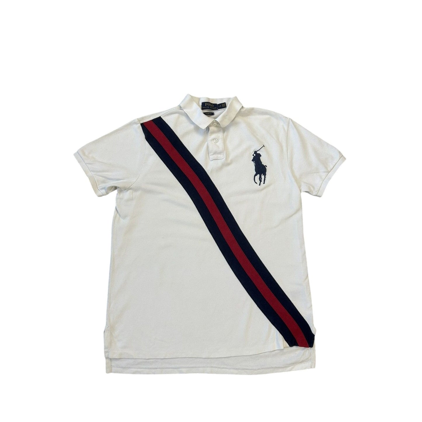 Chief Keef Polo Ralph Lauren vintage big pony white navy