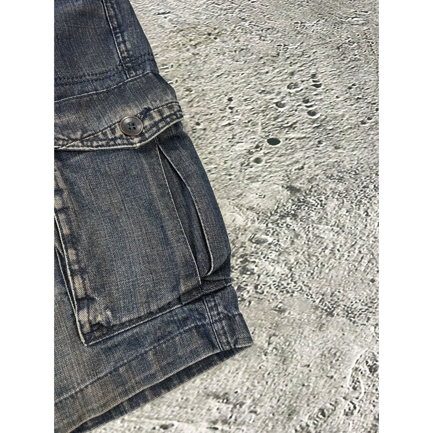 vintage jorts baggy cargo denim shorts EDC by Espirit