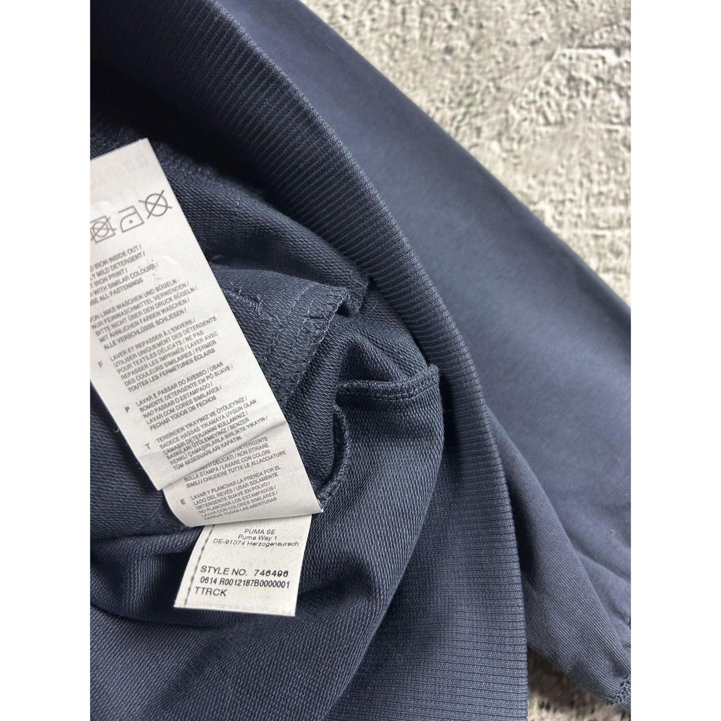 Puma Italia zip hoodie vintage Y2K big logo navy blue Italy