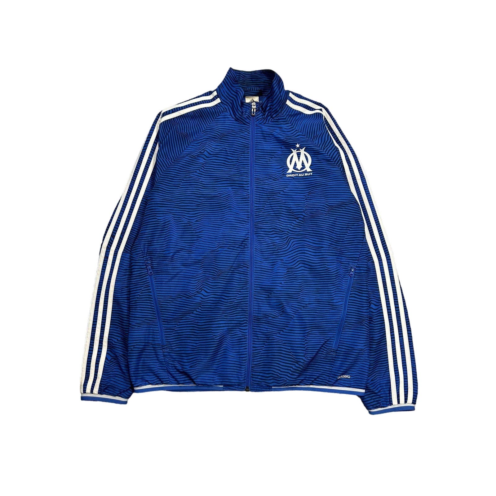 Olympique Marseille Adidas track jacket blue