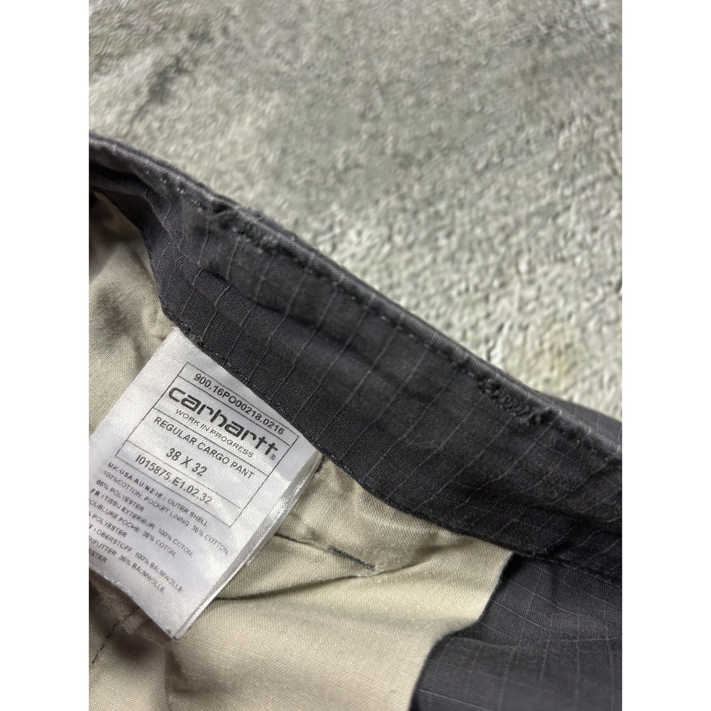 Carhartt vintage cargo pants grey workwear regular baggy