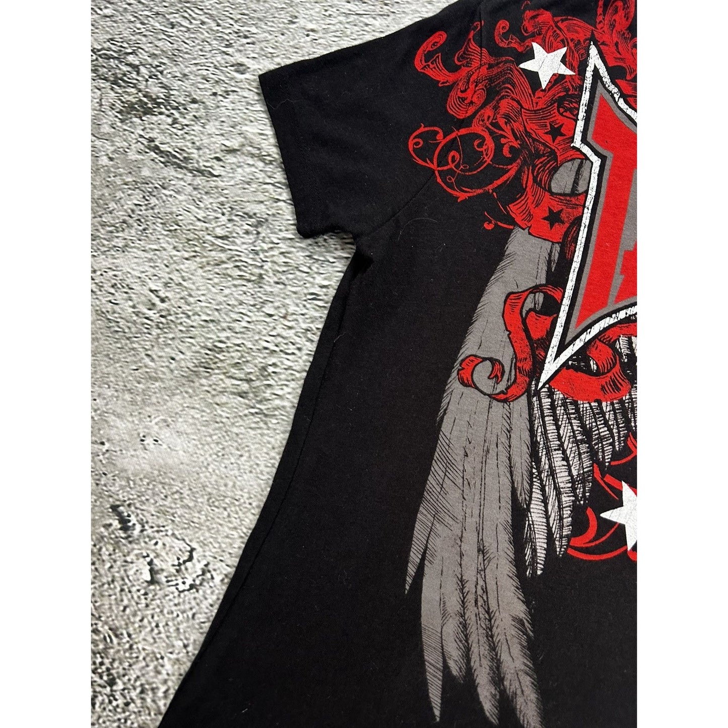 Tapout Vintage Y2K T-shirt big logo black red