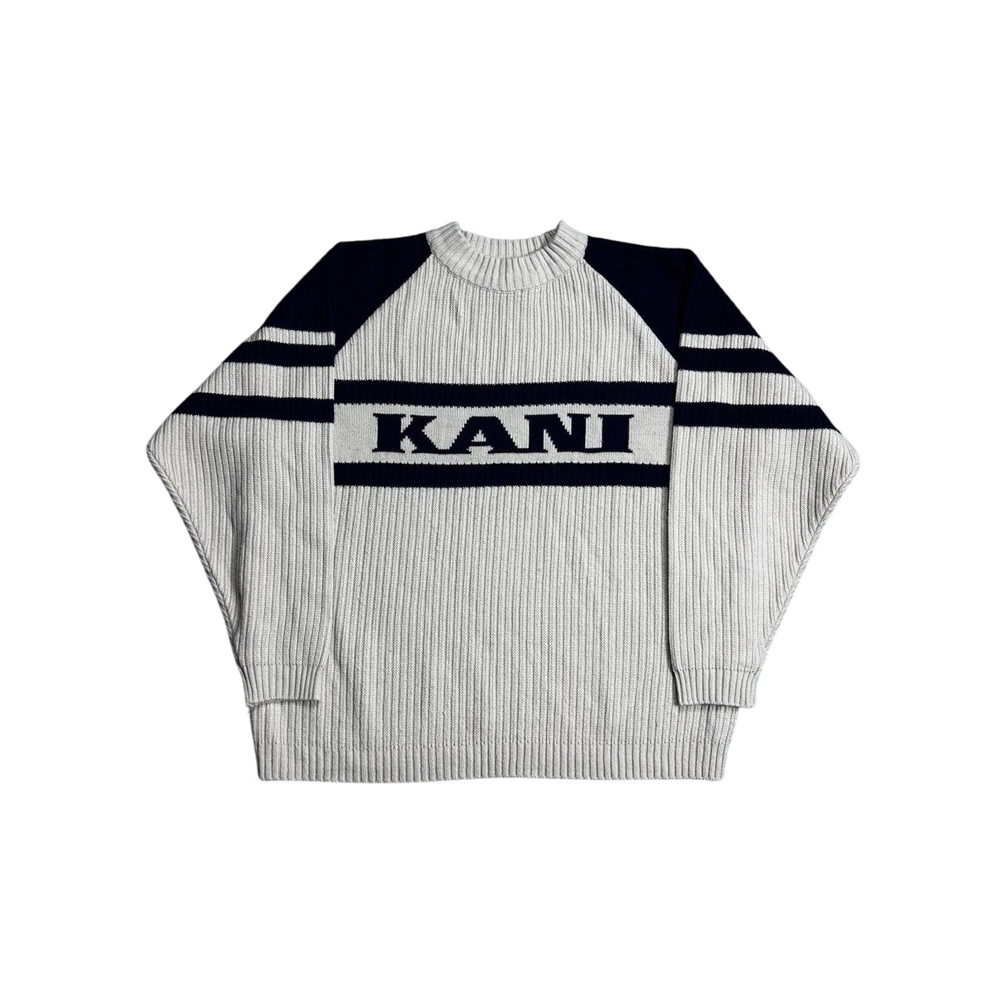 Karl Kani vintage sweater beige big logo spell out