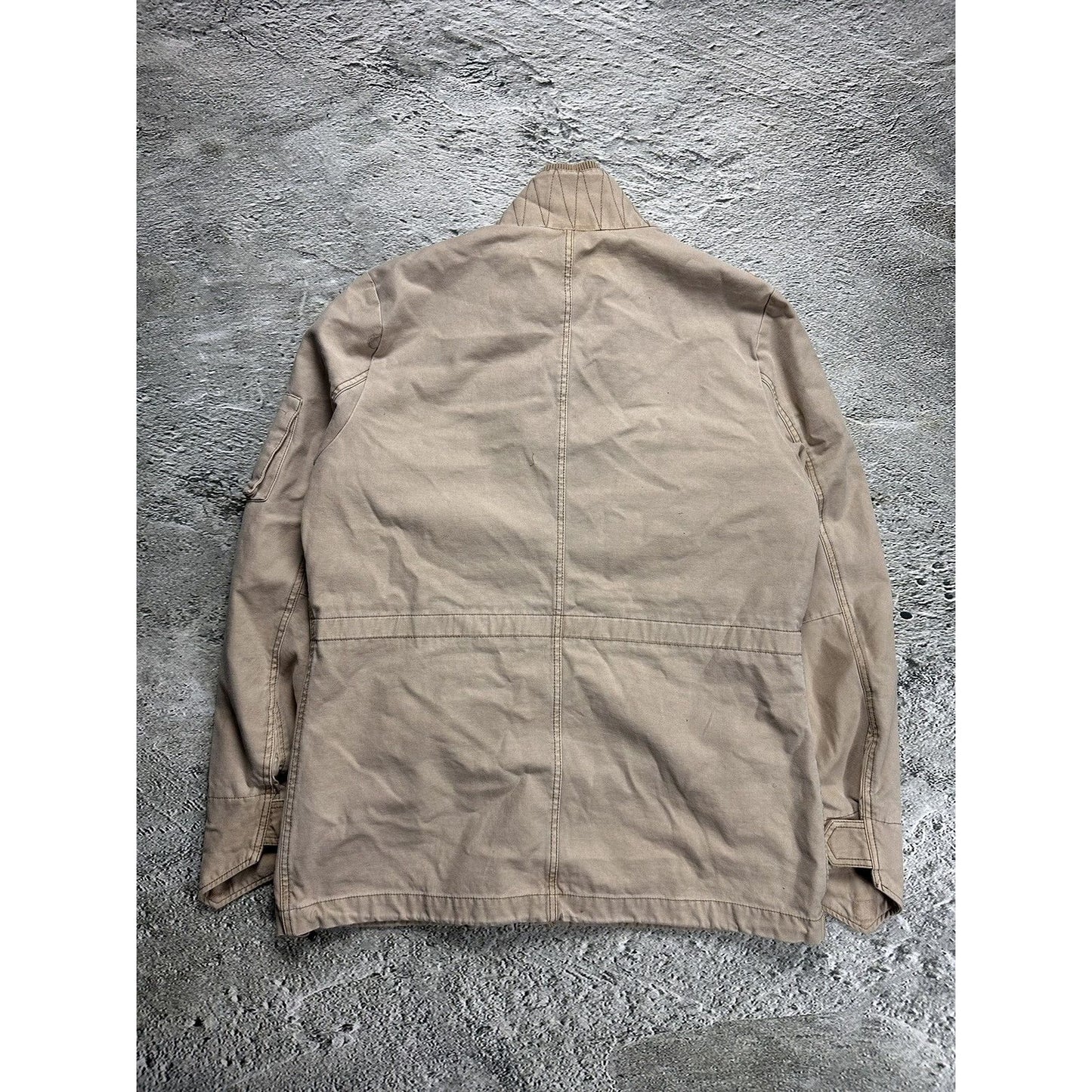 True Religion military jacket cargo USA flag multipocket Y2K