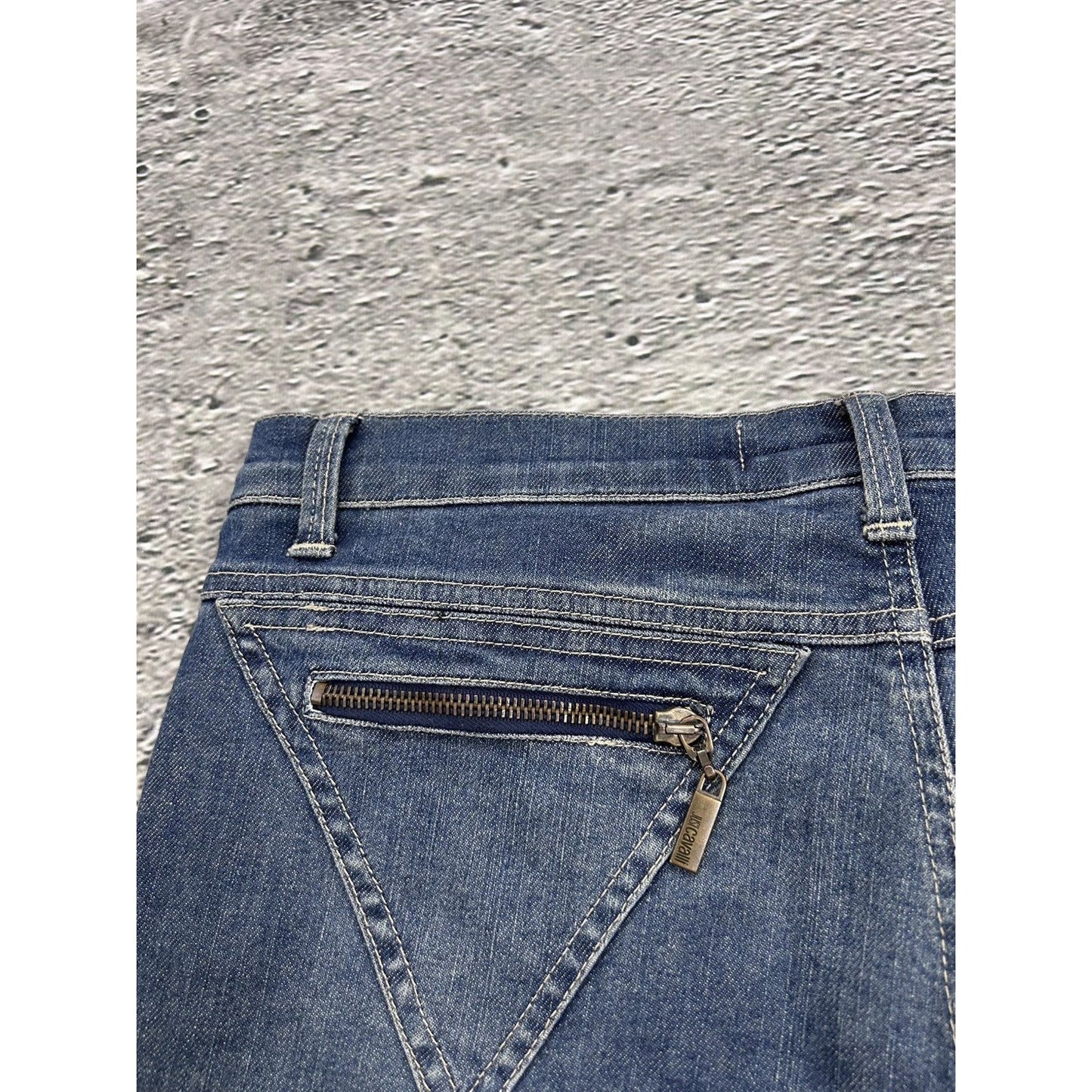 Just Cavalli Geometrical Zipper Pockets Jeans SS2005 Pants