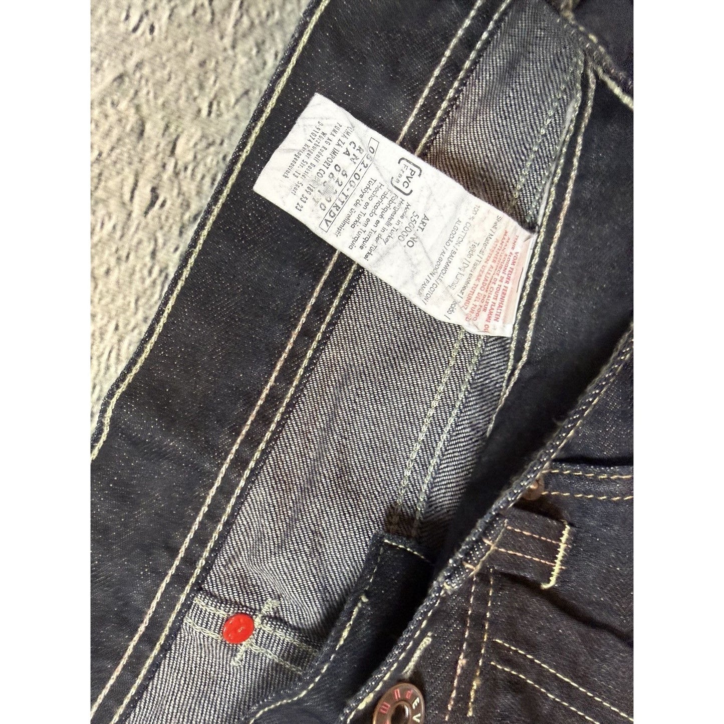 Evisu x Puma jorts black mint seagulls shorts denim