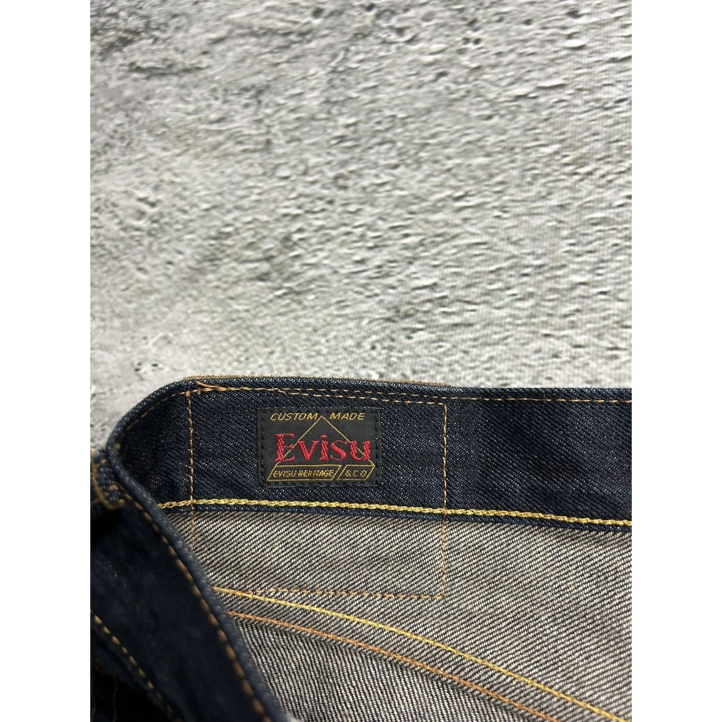 Evisu multipocket jeans multicolor vintage selvedge denim