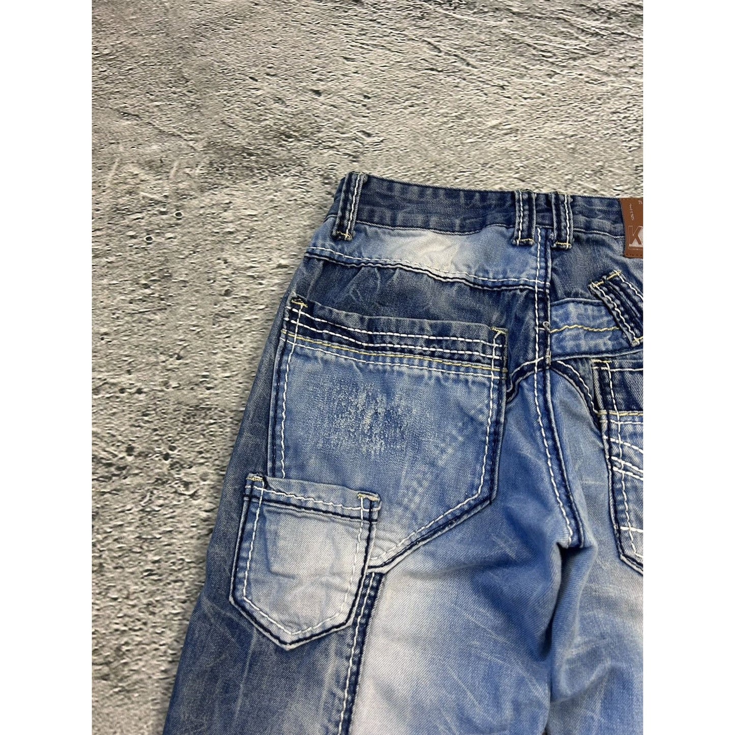 Japanese Brand Kosmo Lupo jeans big logo Vintage Swag Y2K
