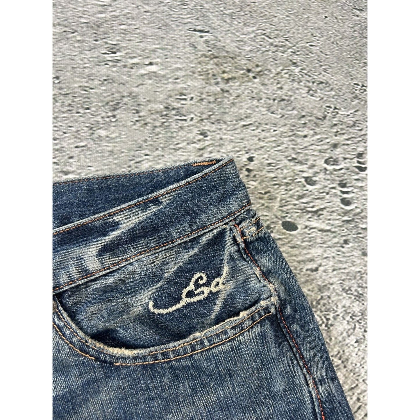 Ed Hardy Christian Audigier vintage jeans big logo pants