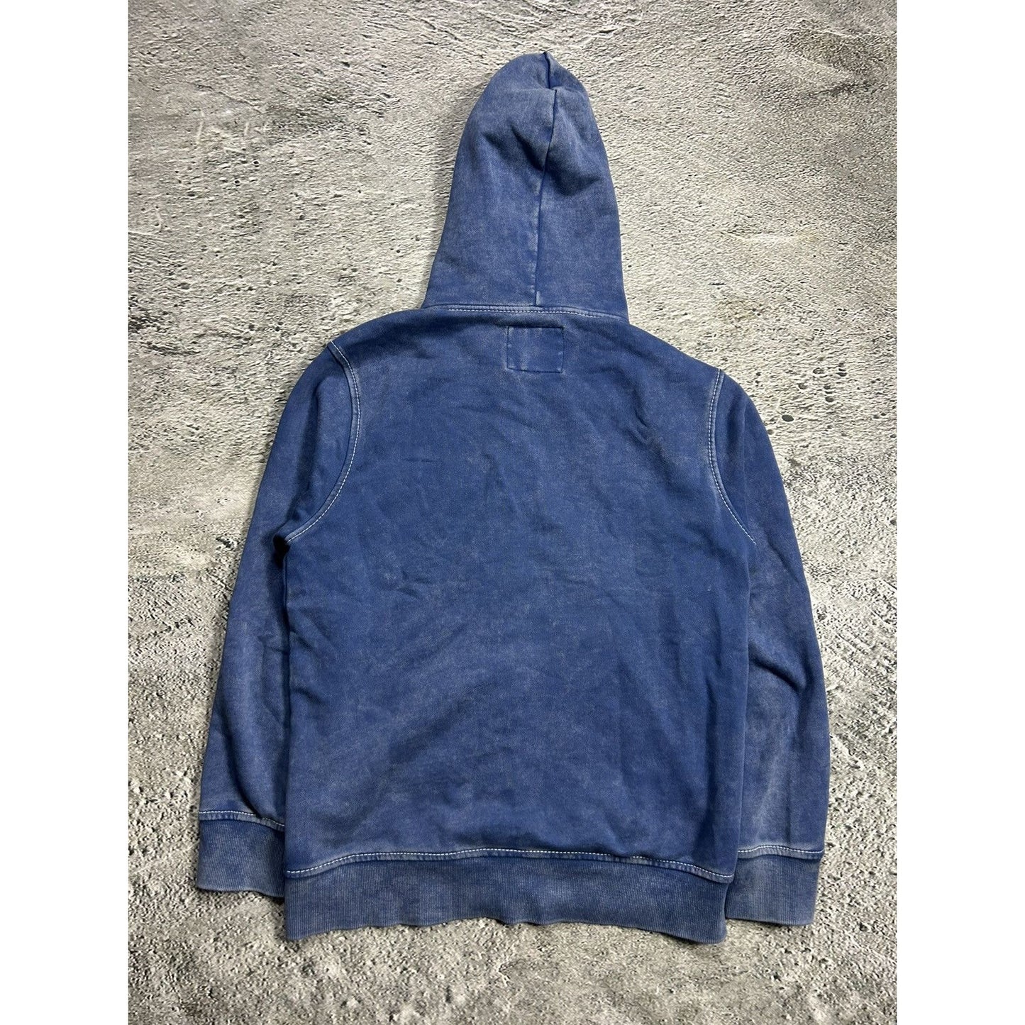 True Religion vintage blue zip hoodie acid wash Y2K