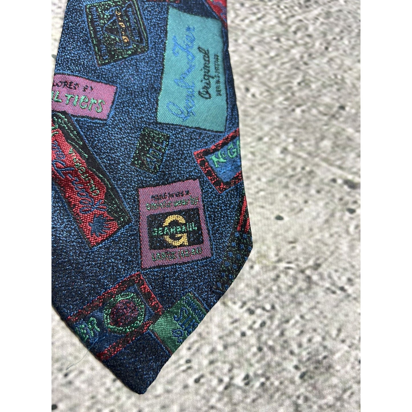 Jean Paul Gaultier tie silk vintage avant garde