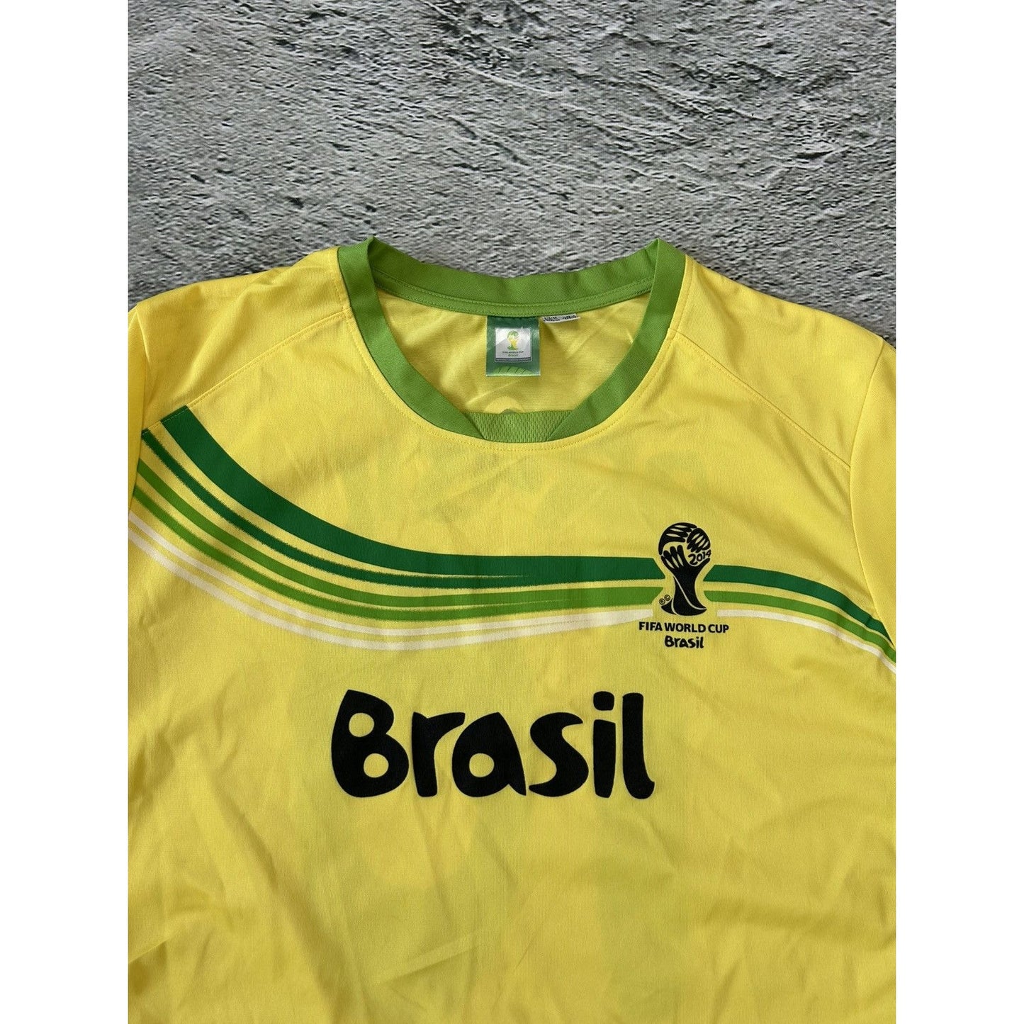 Brasil jersey world cup 2014 vintage yellow 10