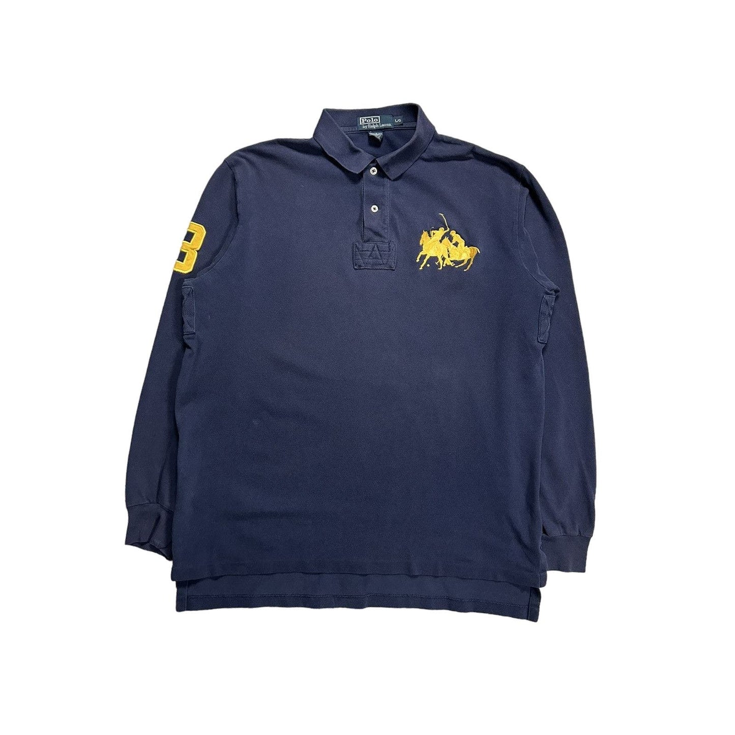 Polo Ralph Lauren vintage longsleeve rugby navy big pony