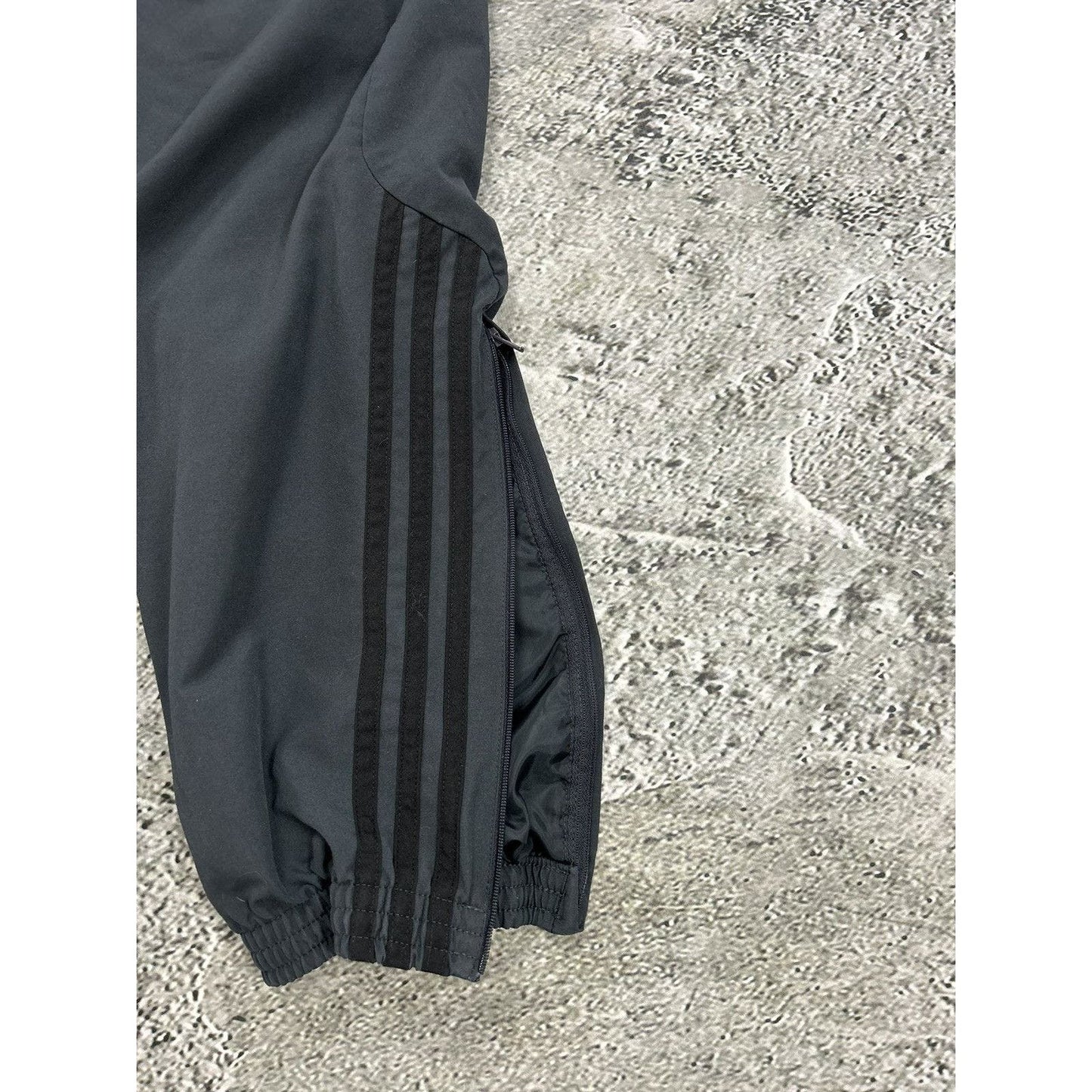 Adidas vintage grey nylon track pants drill Y2K