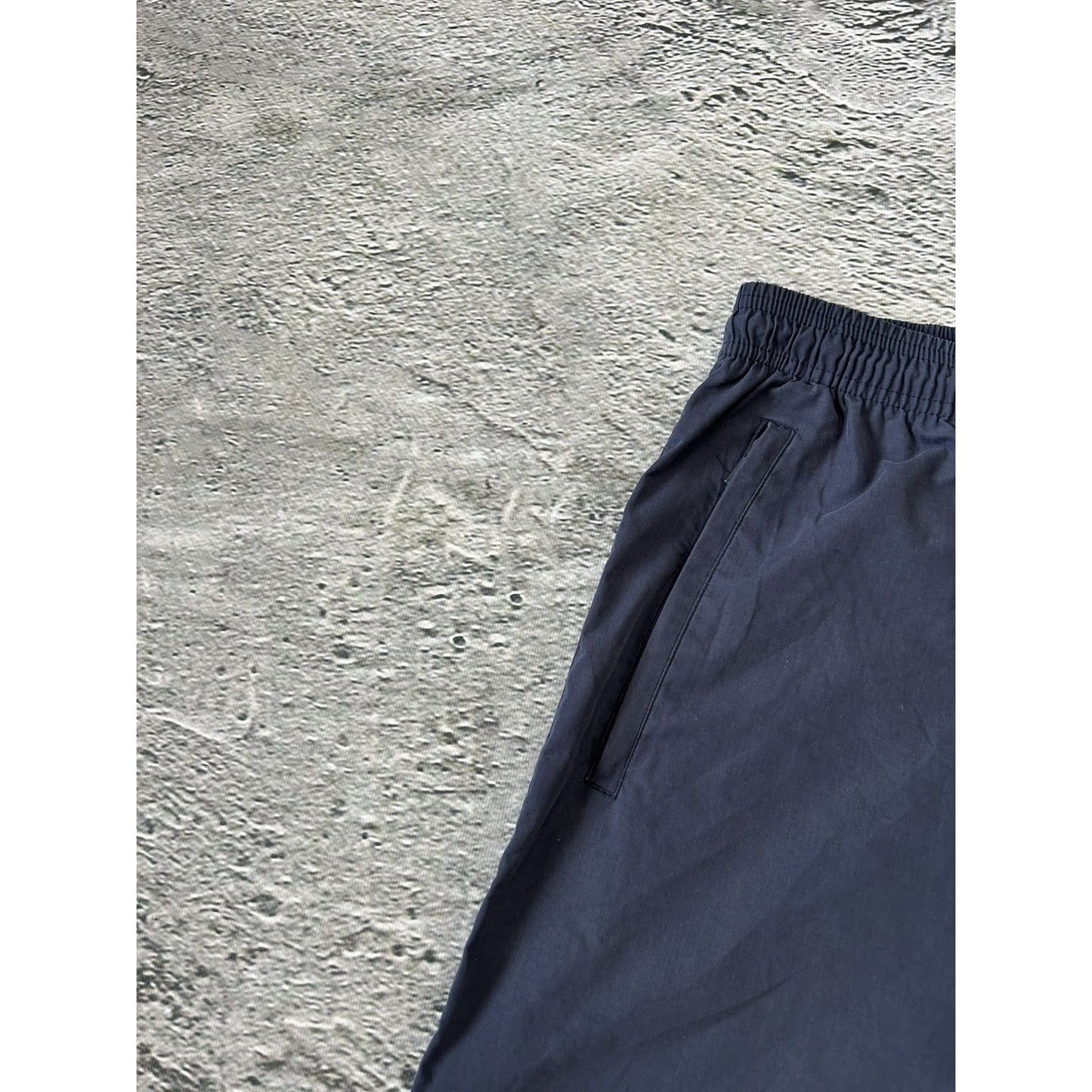 Adidas vintage navy nylon track pants baggy small logo 2000s