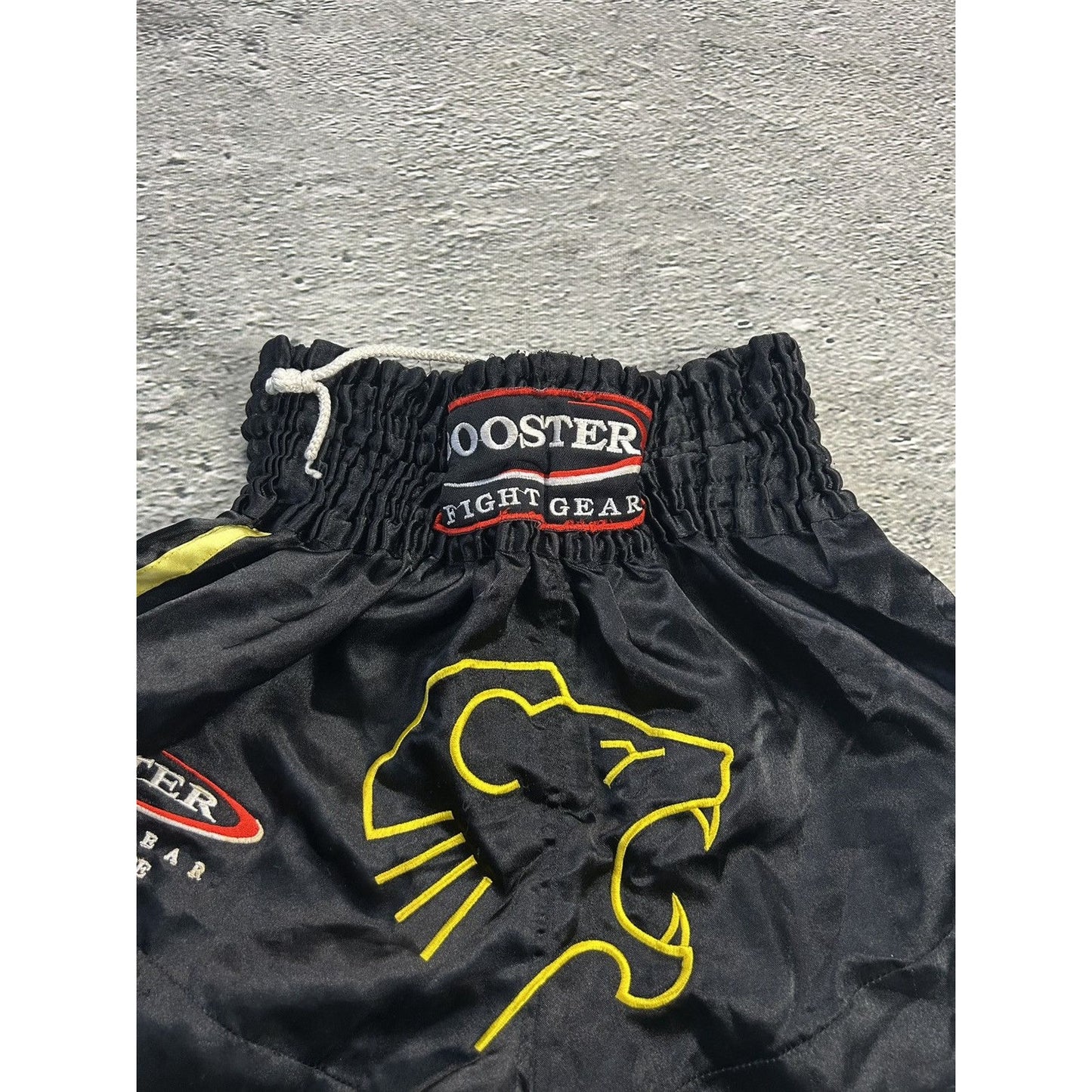 Vintage Muay Thai Boxing shorts black Y2K big logo