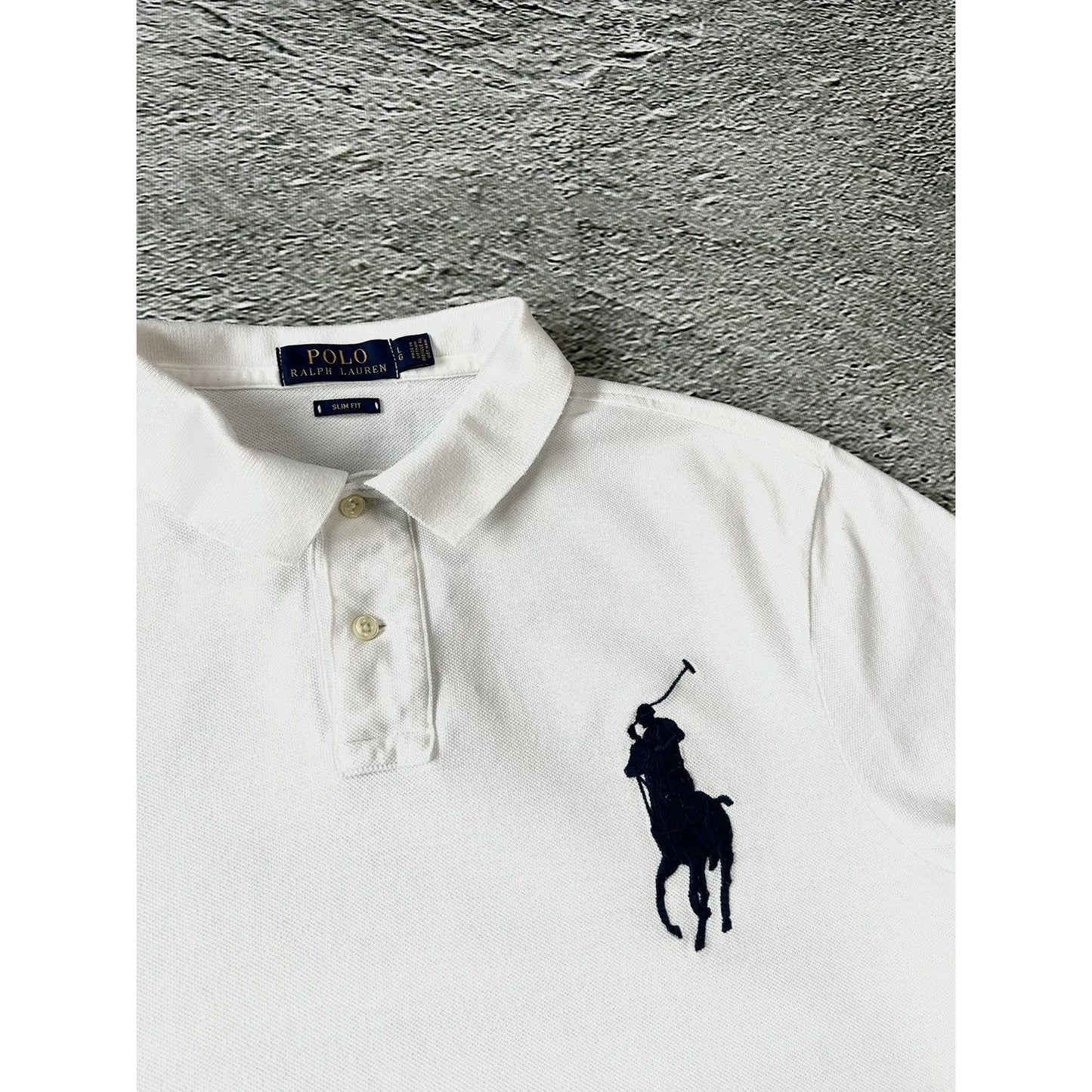 Chief Keef Polo Ralph Lauren vintage white polo T-shirt big pony