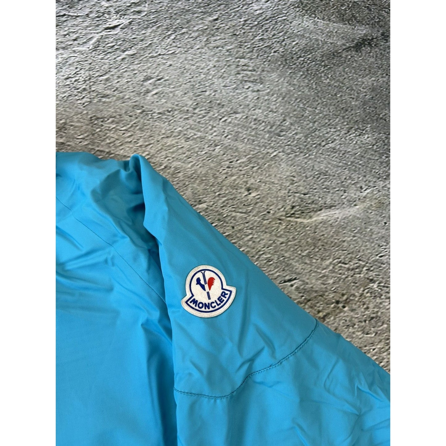 Moncler vintage down puffer jacket parka coat blue 80s 90s