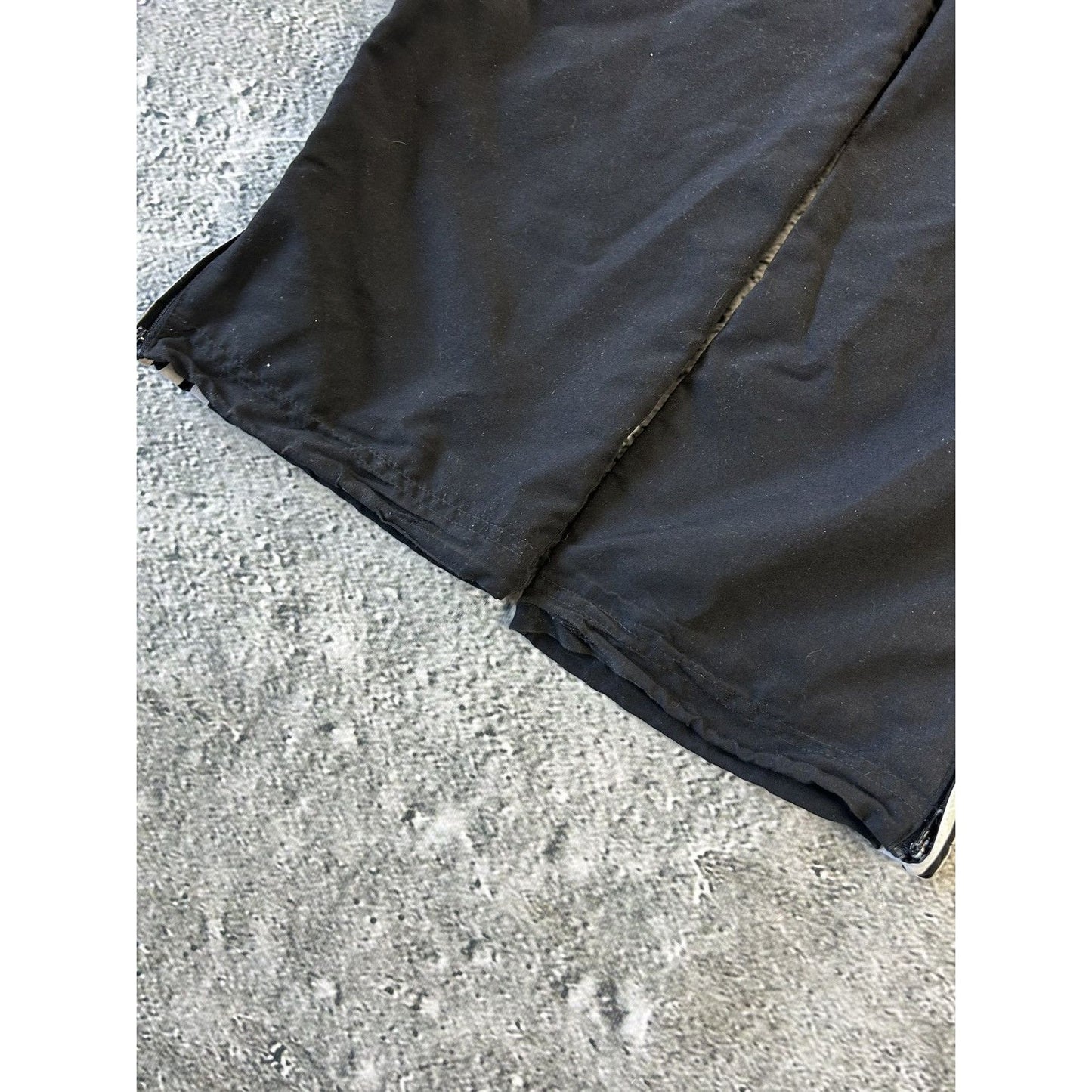 Adidas vintage black track pants small logo 2000s drill Y2K