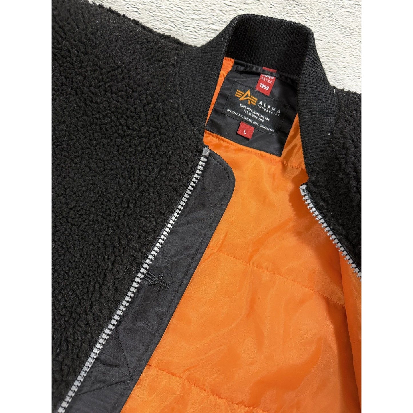 Alpha Industries sherpa bomber jacket