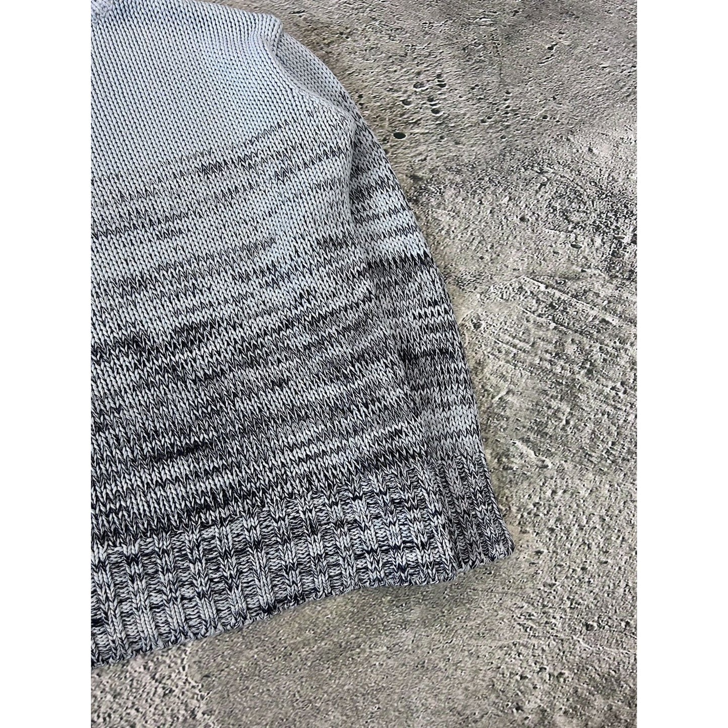 Evisu sweater big logo seagull knit vintage grey red EU ED