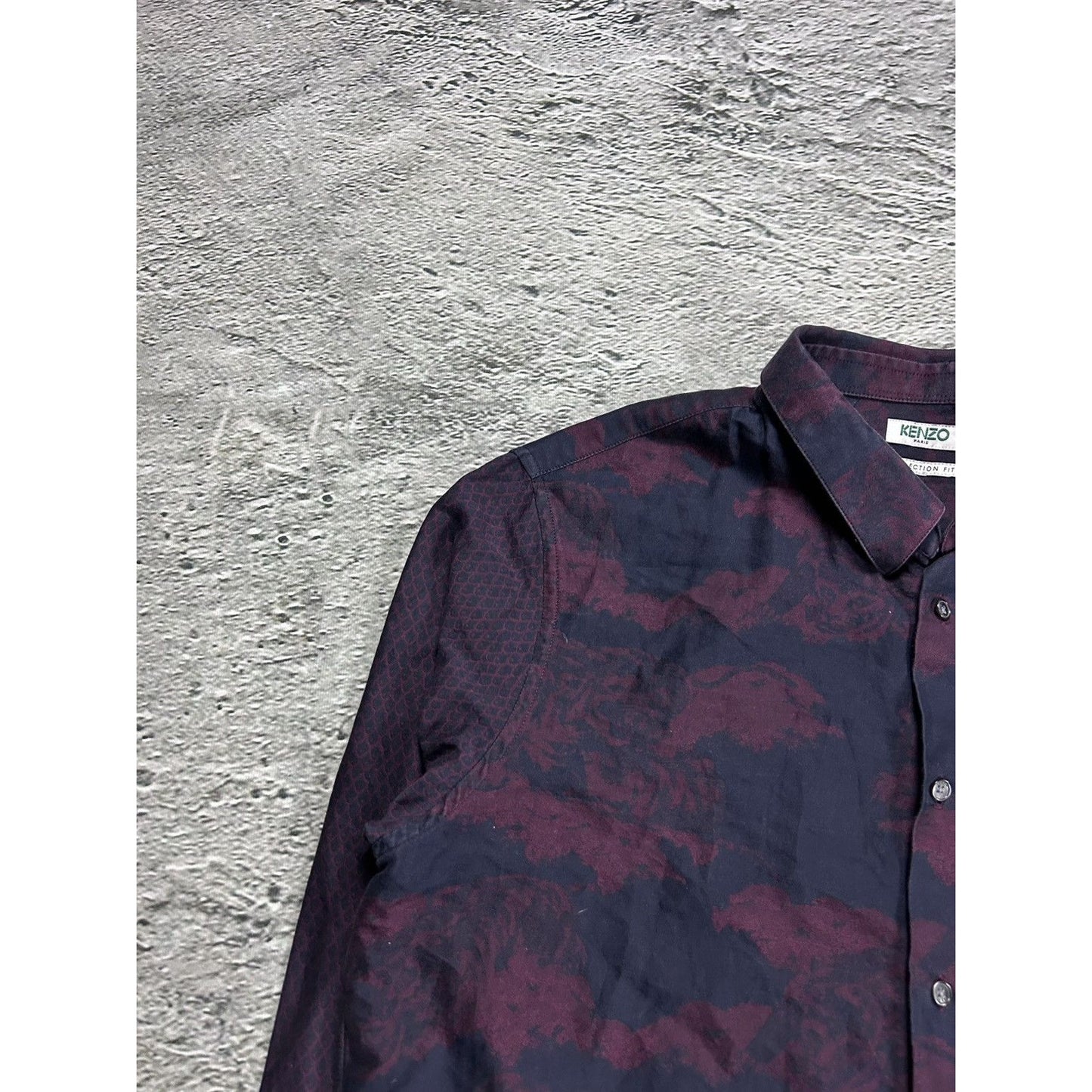 Kenzo shirt purple button-up