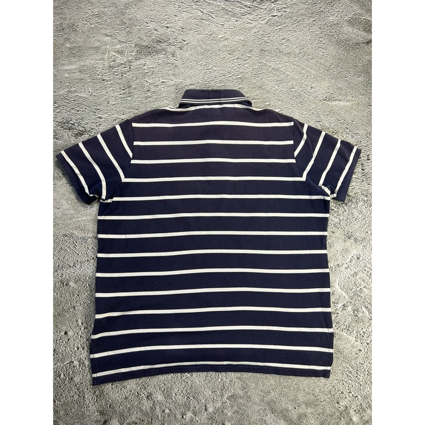 Polo Ralph Lauren striped polo shirt navy white small pony