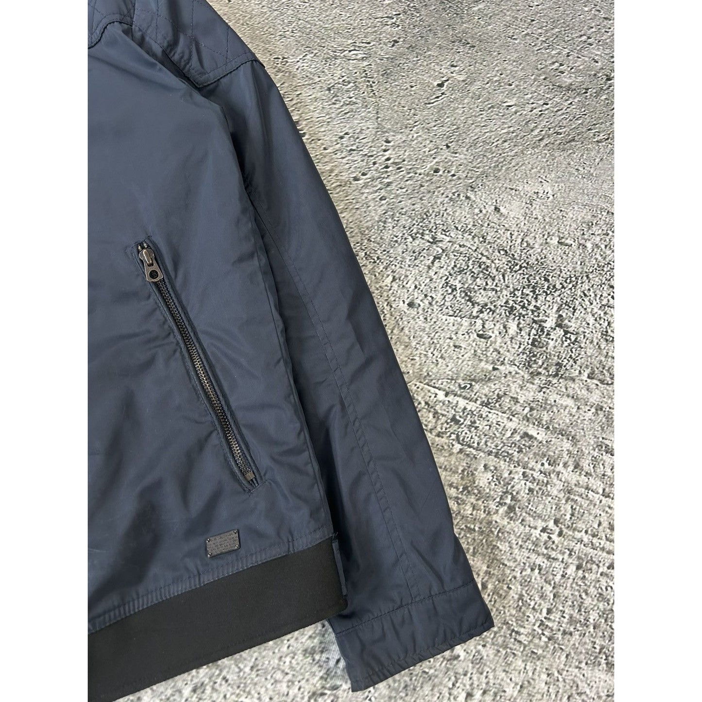 Diesel nylon jacket navy blue bomber vintage Y2K