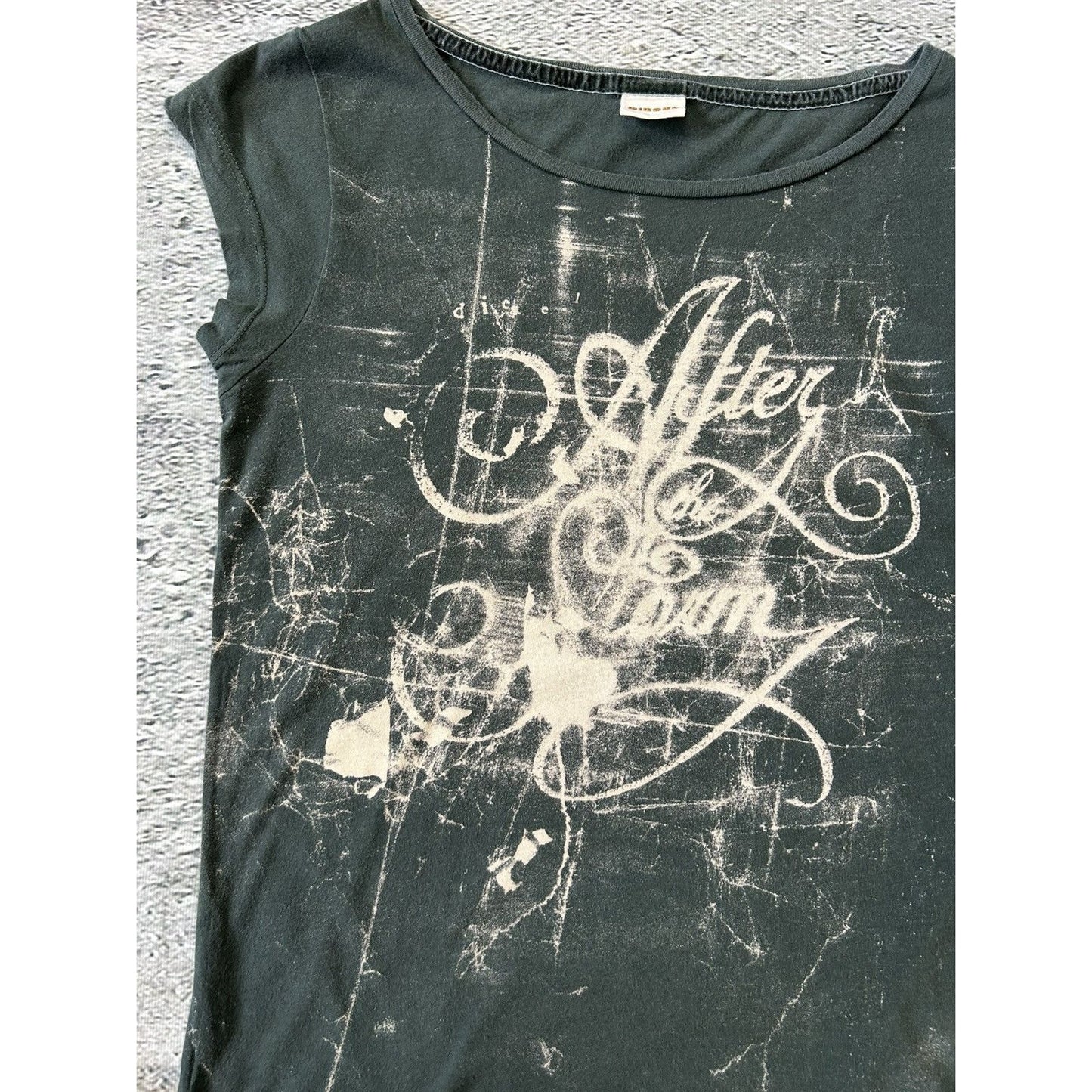 Diesel t-shirt Y2K avant garde top